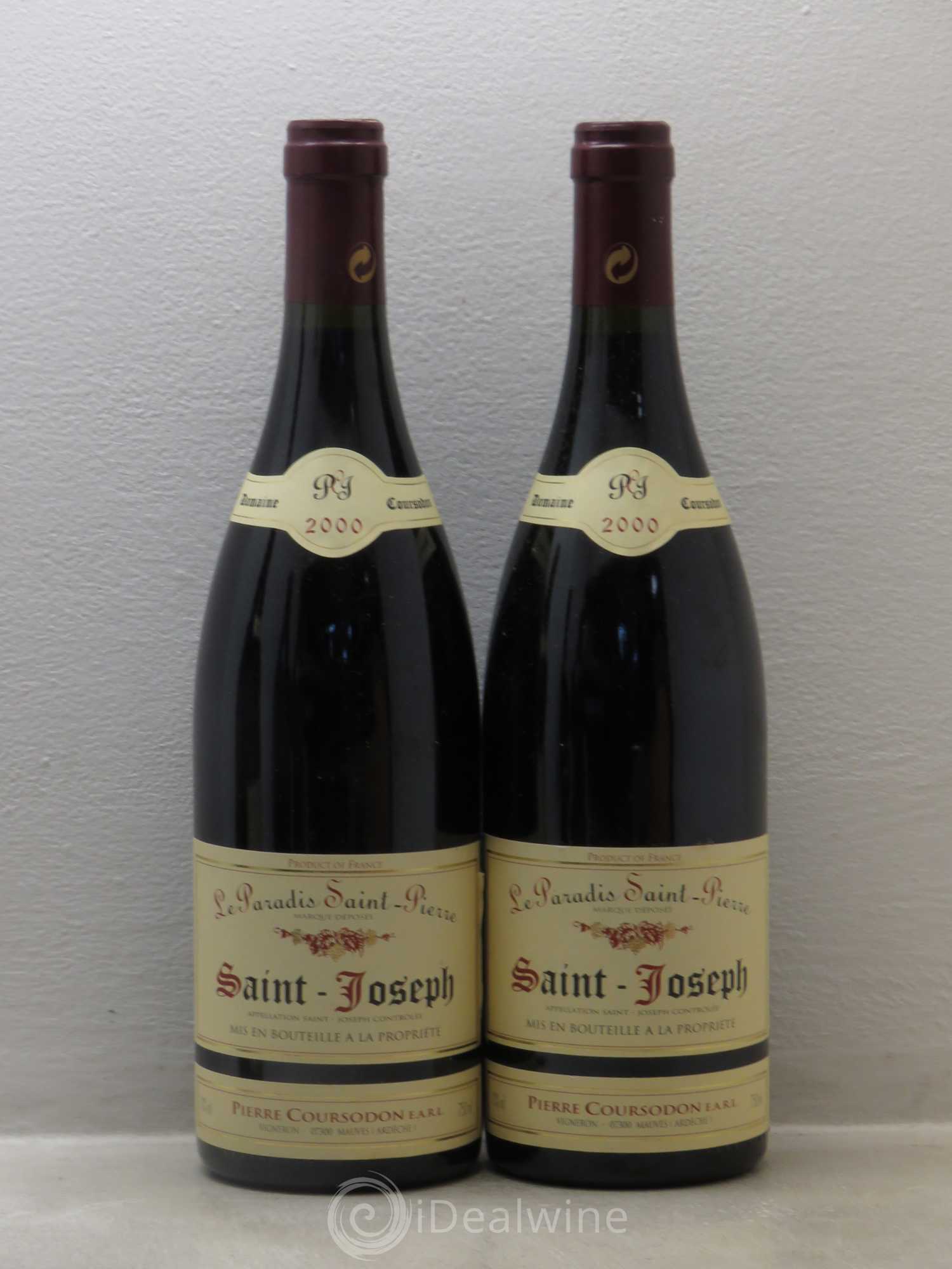 Saint-Joseph Le Paradis Saint-Pierre Pierre et Jérôme Coursodon 2000 - Lot de 5 bouteilles - 2