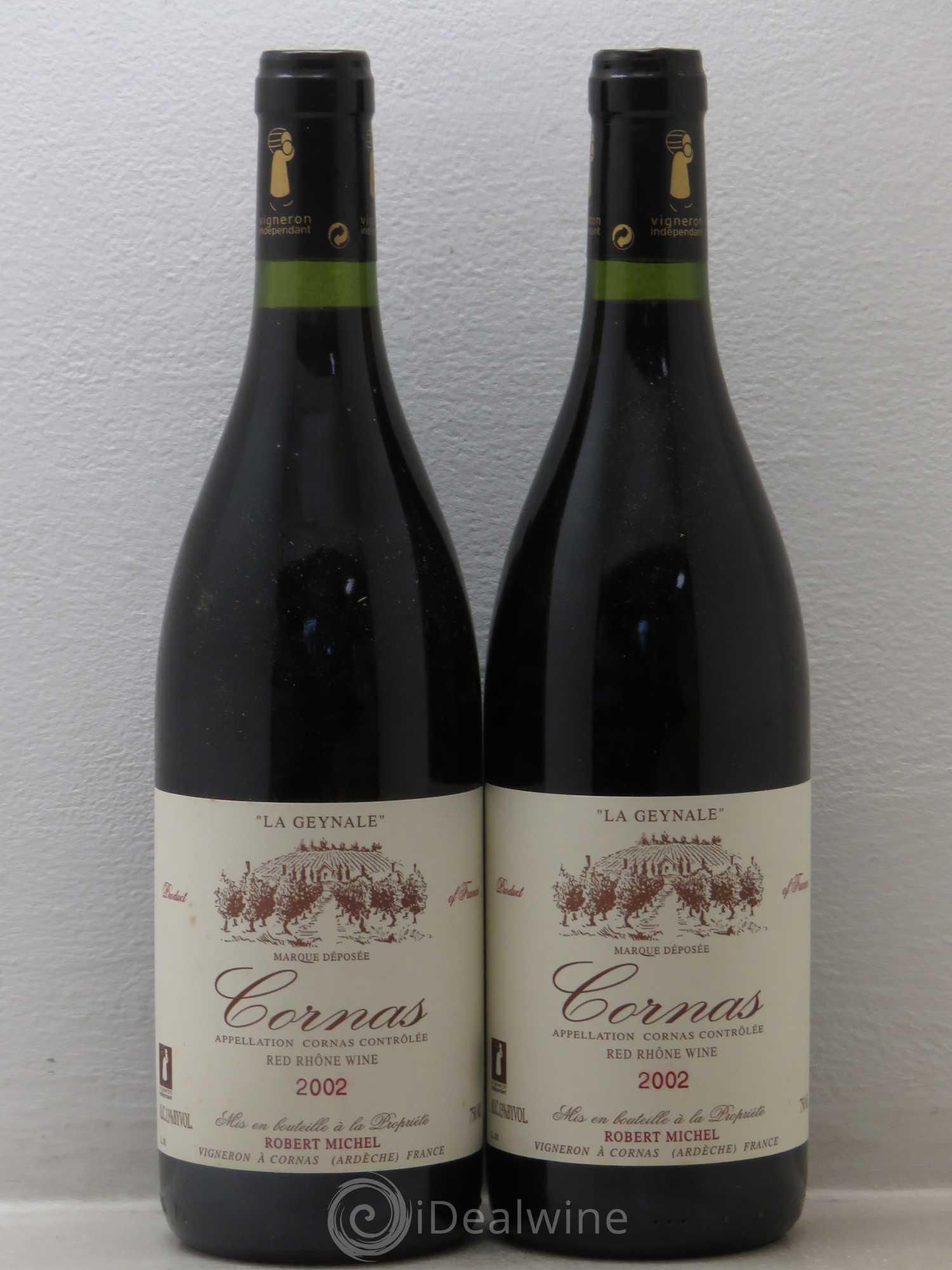 Cornas La Geynale Robert Michel 2002 - Lot de 2 bouteilles - 0