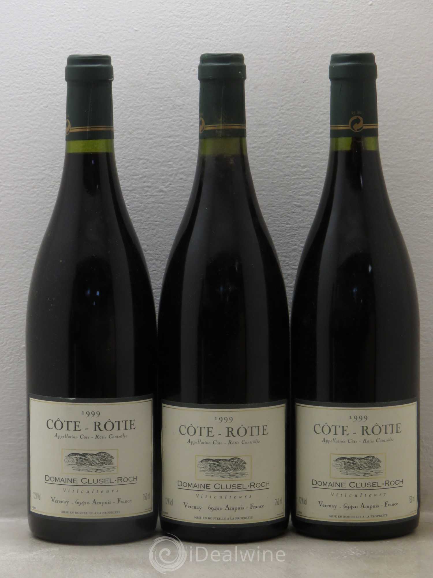 Côte-Rôtie Clusel-Roch 1999 - Lot de 3 bouteilles - 0