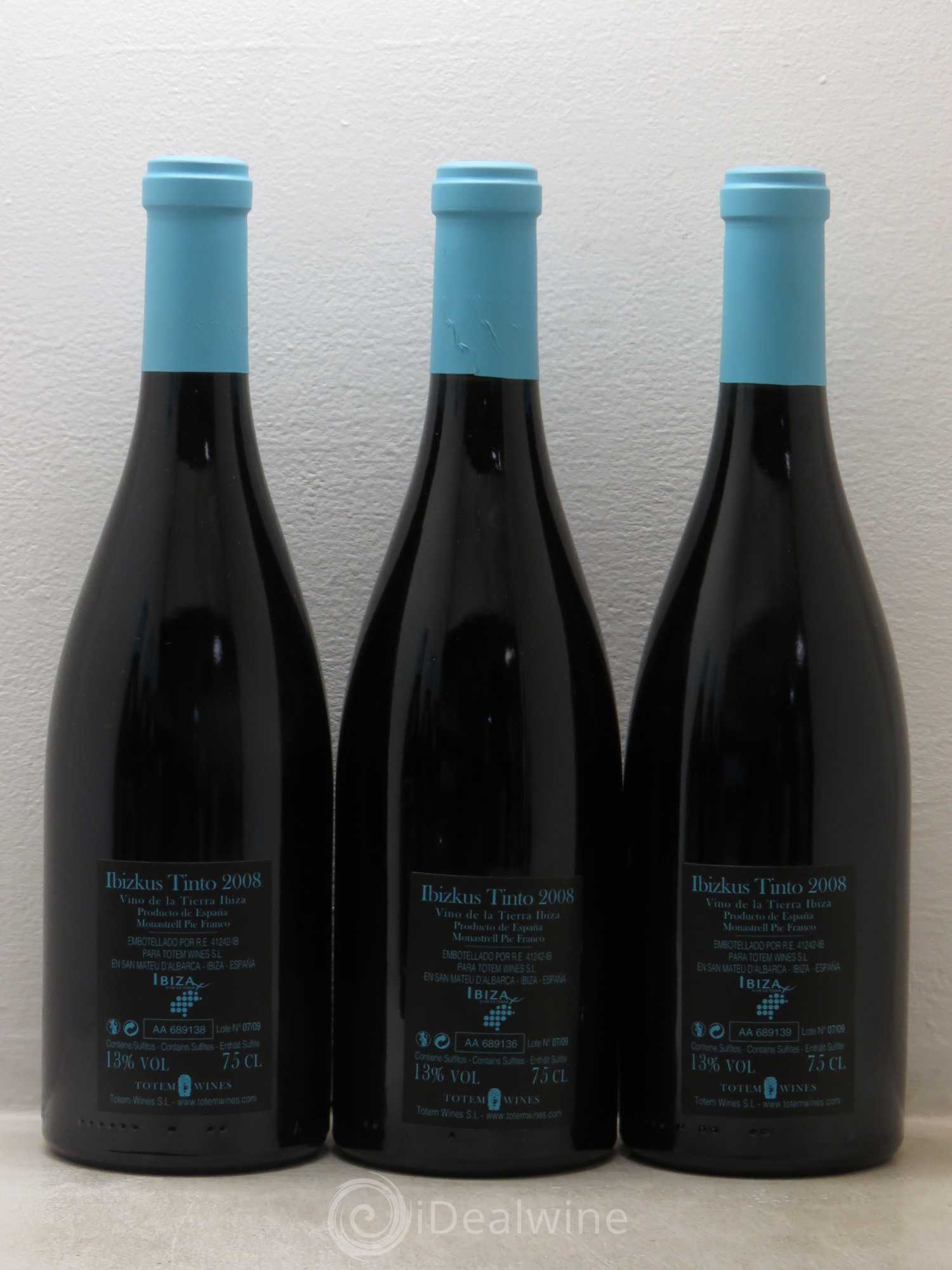 Espagne Ibizkus Tinto Vino de la Tierra Ibiza 2008 - Posten von 6 Flaschen - 2