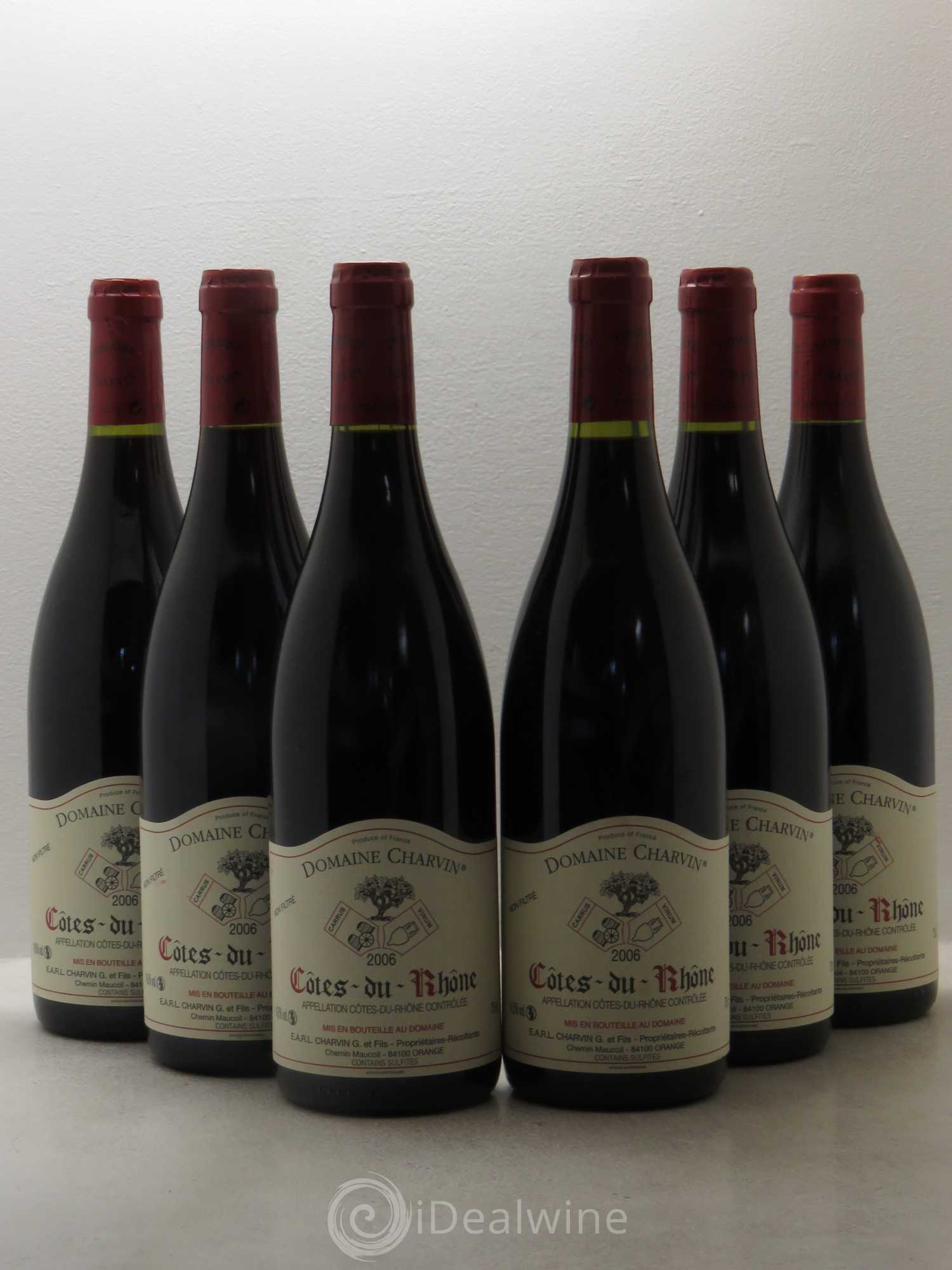Côtes-du-Rhône Charvin (Domaine) 2006 - Lot de 6 bouteilles - 0