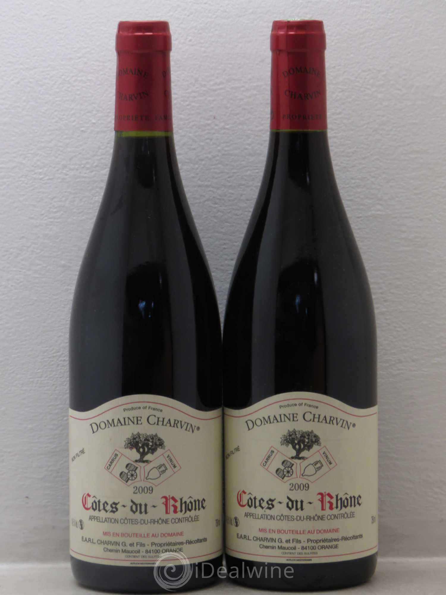 Côtes-du-Rhône Charvin (Domaine) 2009 - Lot de 2 bouteilles - 0