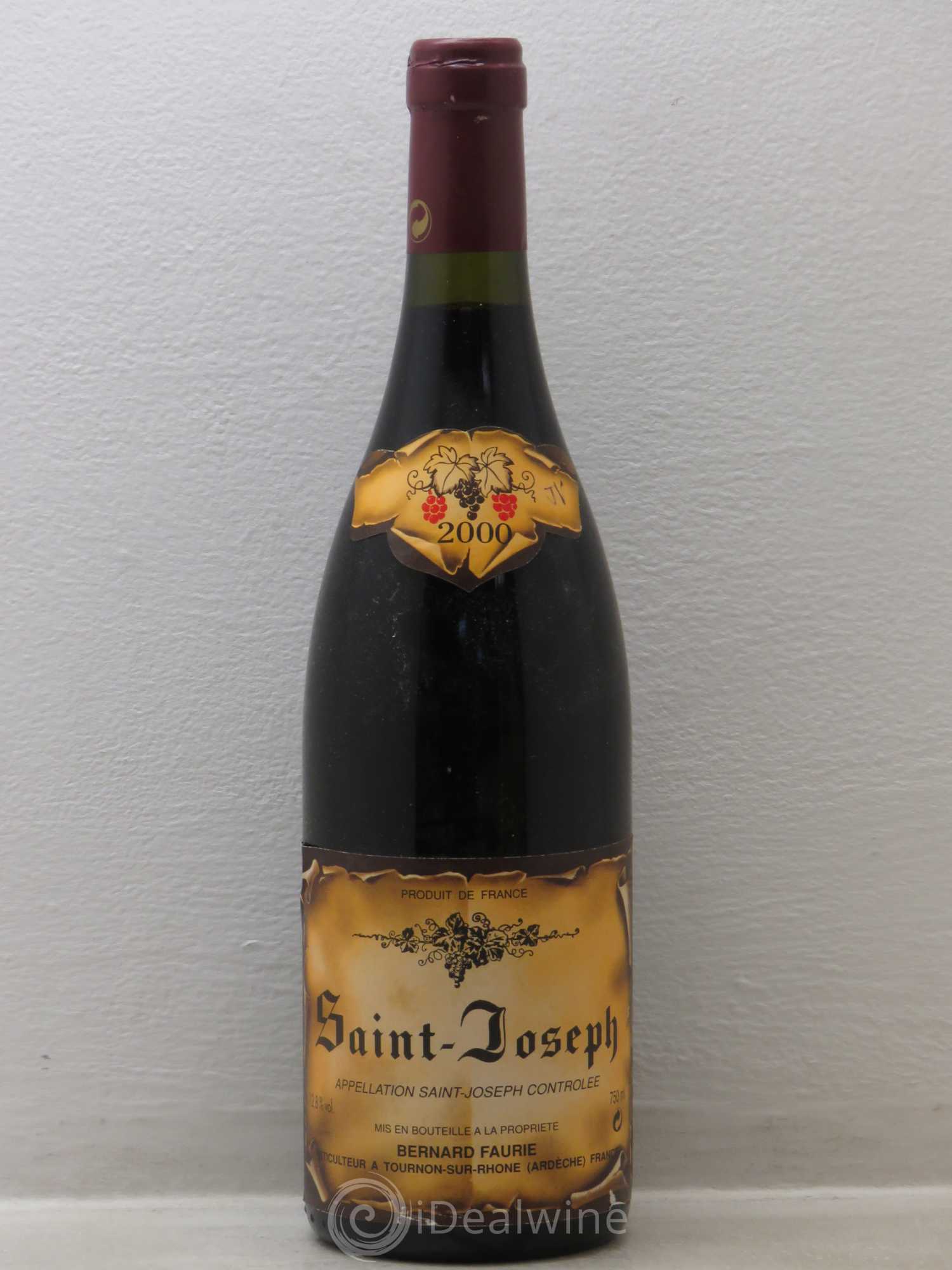 Saint-Joseph Bernard Faurie 2000 - Lot de 1 bouteille - 0