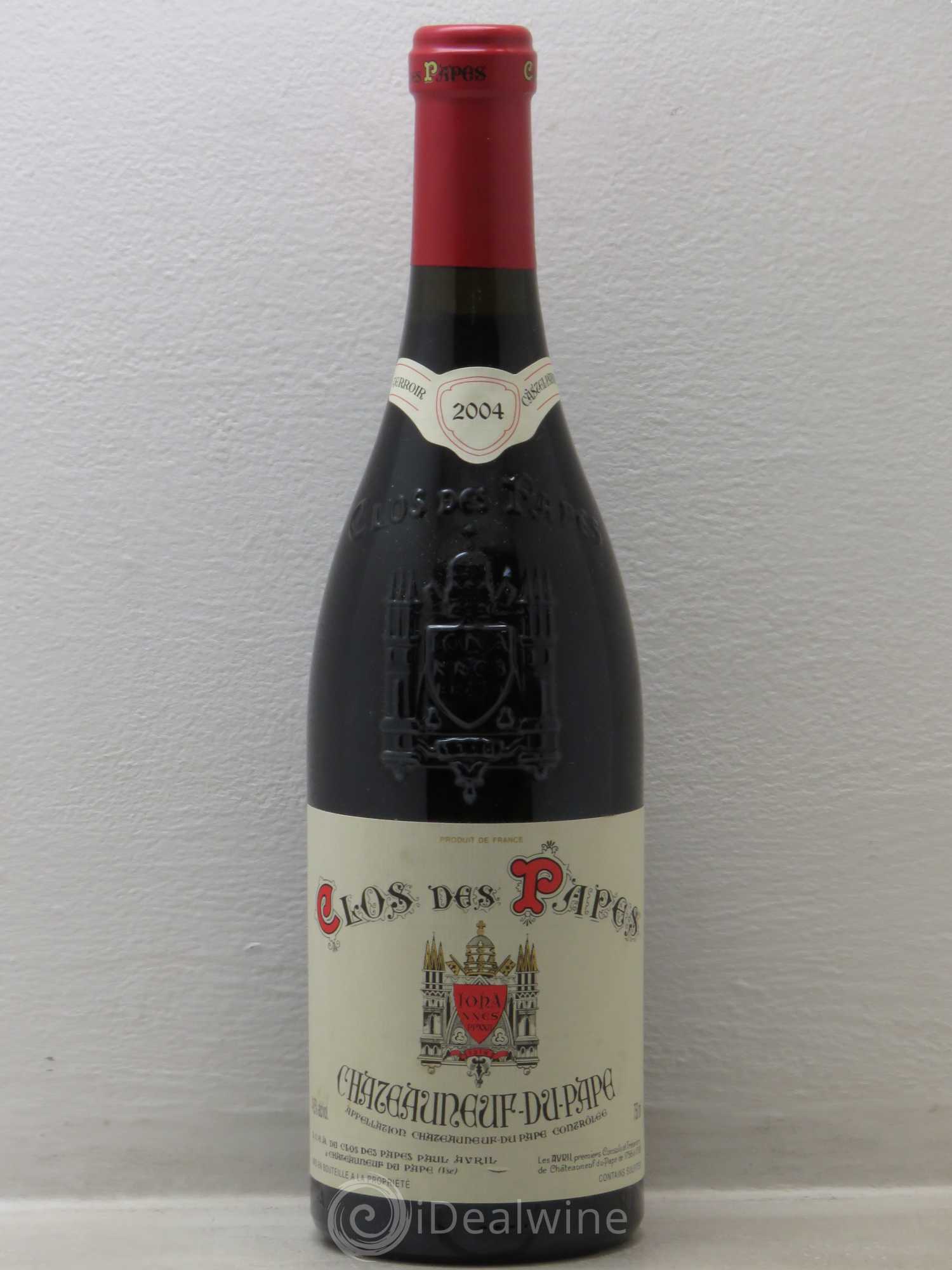 Châteauneuf-du-Pape Clos des Papes - Paul Avril 2004 - Lot de 1 bouteille - 0