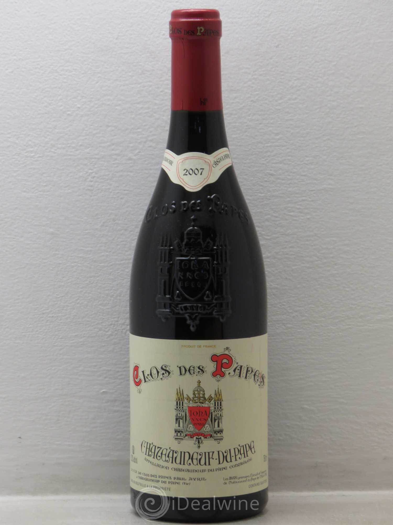 Châteauneuf-du-Pape Clos des Papes - Paul Avril 2007 - Lot de 1 bouteille - 0