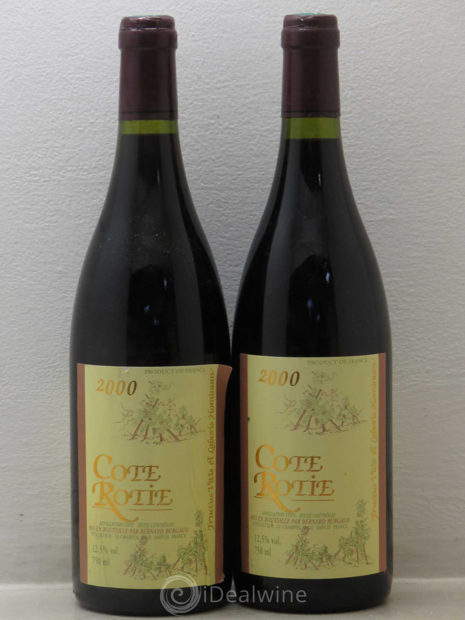 Côte-Rôtie Bernard Burgaud 2000 - Lot de 2 bouteilles - 0