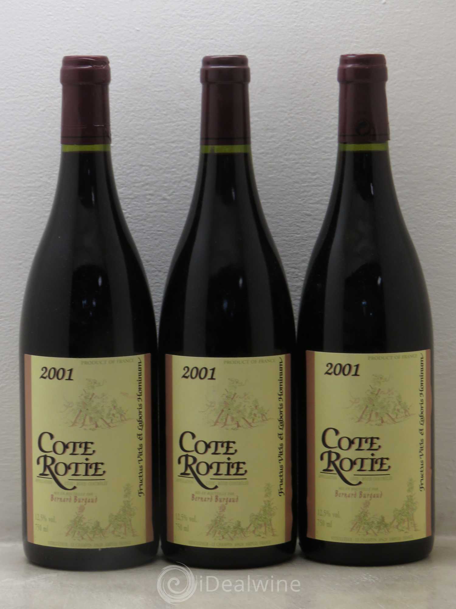 Côte-Rôtie Bernard Burgaud 2001 - Lot de 3 bouteilles - 0