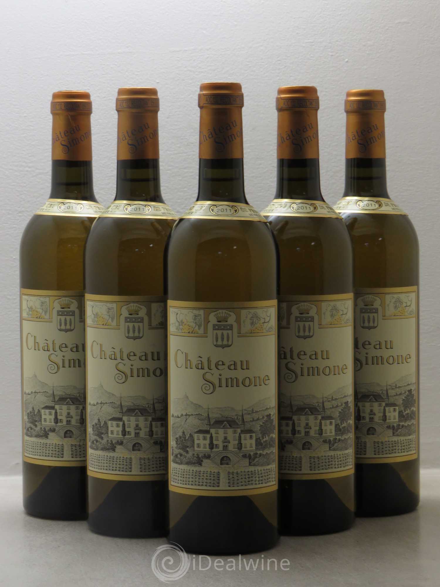 Palette Château Simone Famille Rougier 2011 - Posten von 5 Flaschen - 0