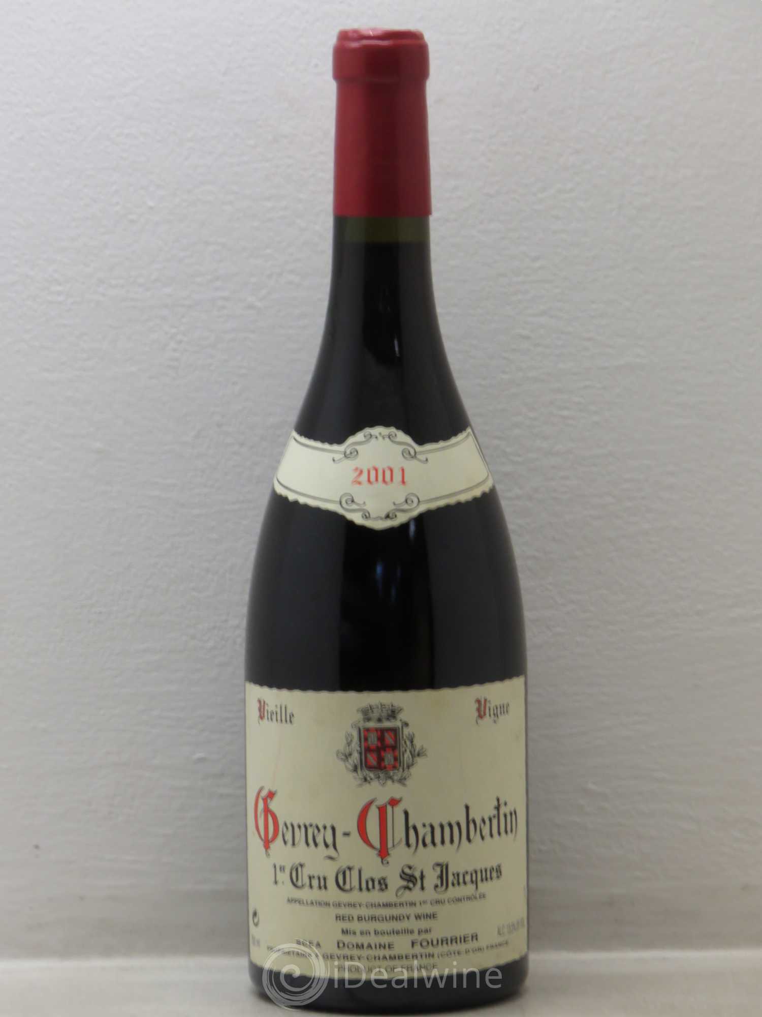 Gevrey-Chambertin 1er Cru Clos Saint-Jacques Vieille Vigne Fourrier (Domaine) Vieilles vignes 2001 - Lot de 1 bouteille - 0