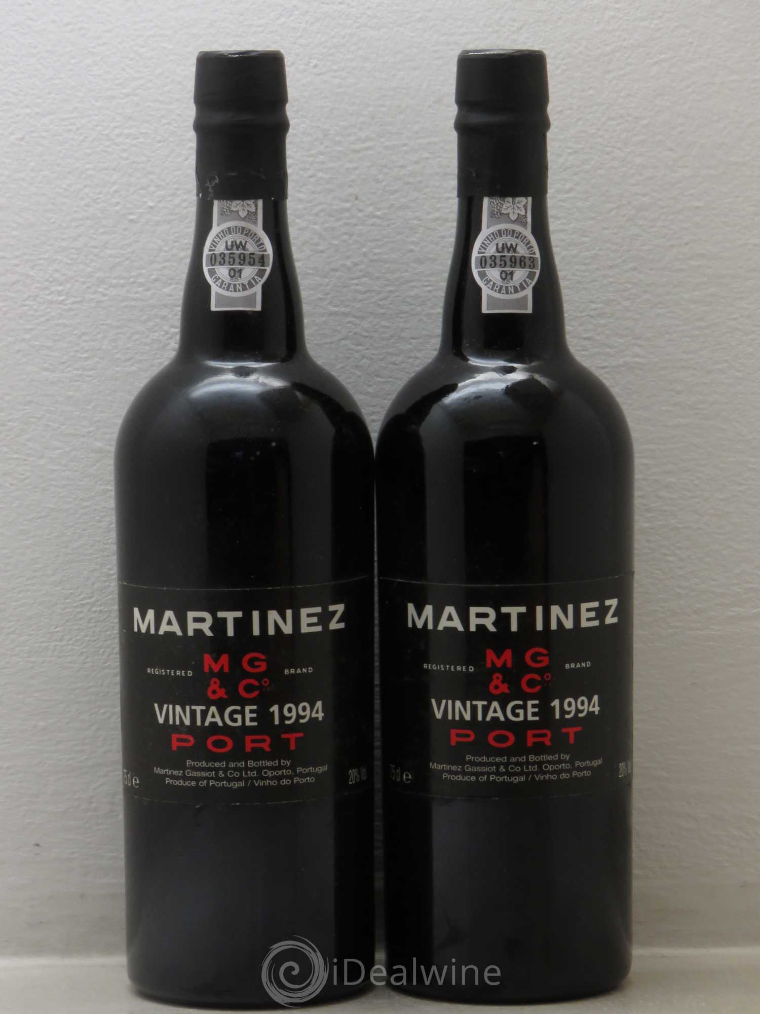 Porto Martinez 1994 - Lot de 2 bouteilles - 0