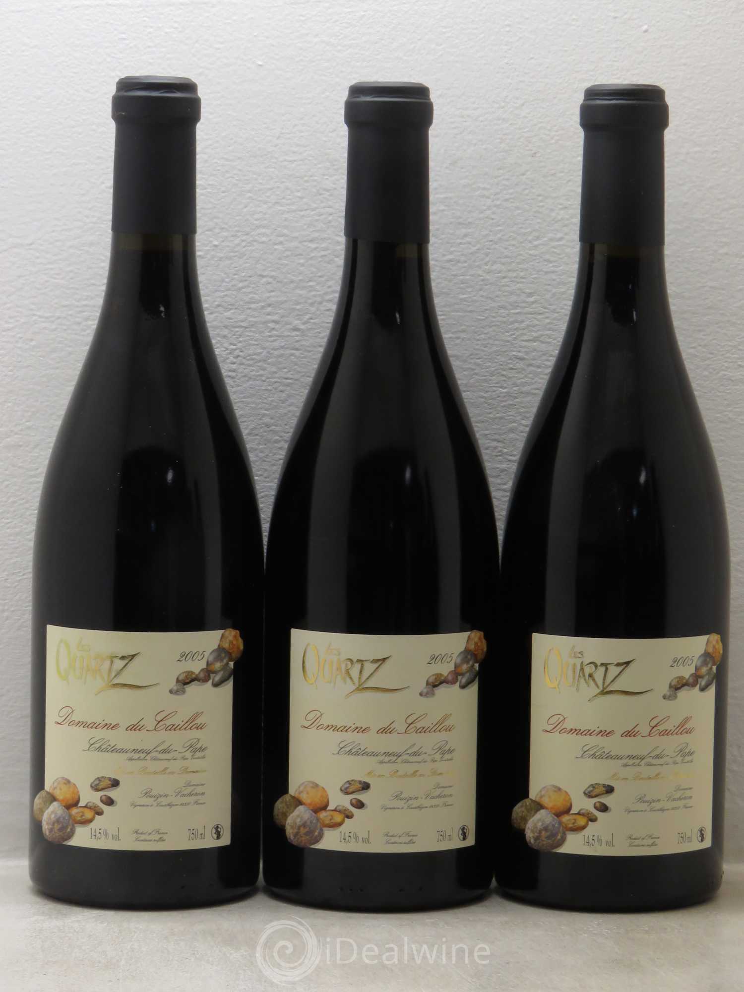 Châteauneuf-du-Pape Les Quartz Clos du Caillou 2005 - Lot de 6 bouteilles - 1
