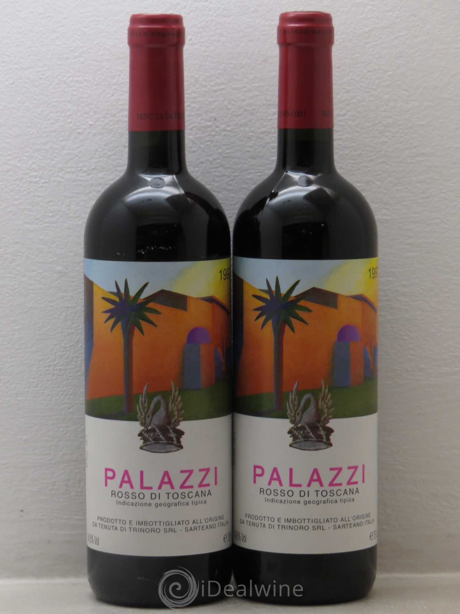 Italie Trinoro Palazzi rosso di toscana 1997 - Posten von 2 Flaschen - 0
