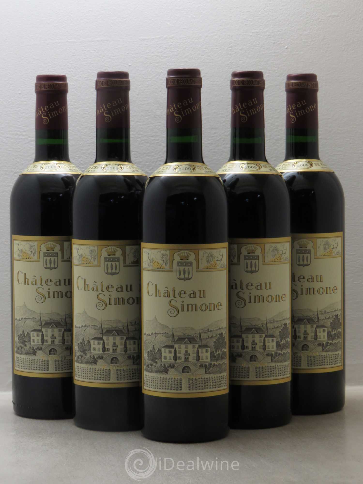 Palette Château Simone Famille Rougier 2009 - Lot de 5 bouteilles - 0