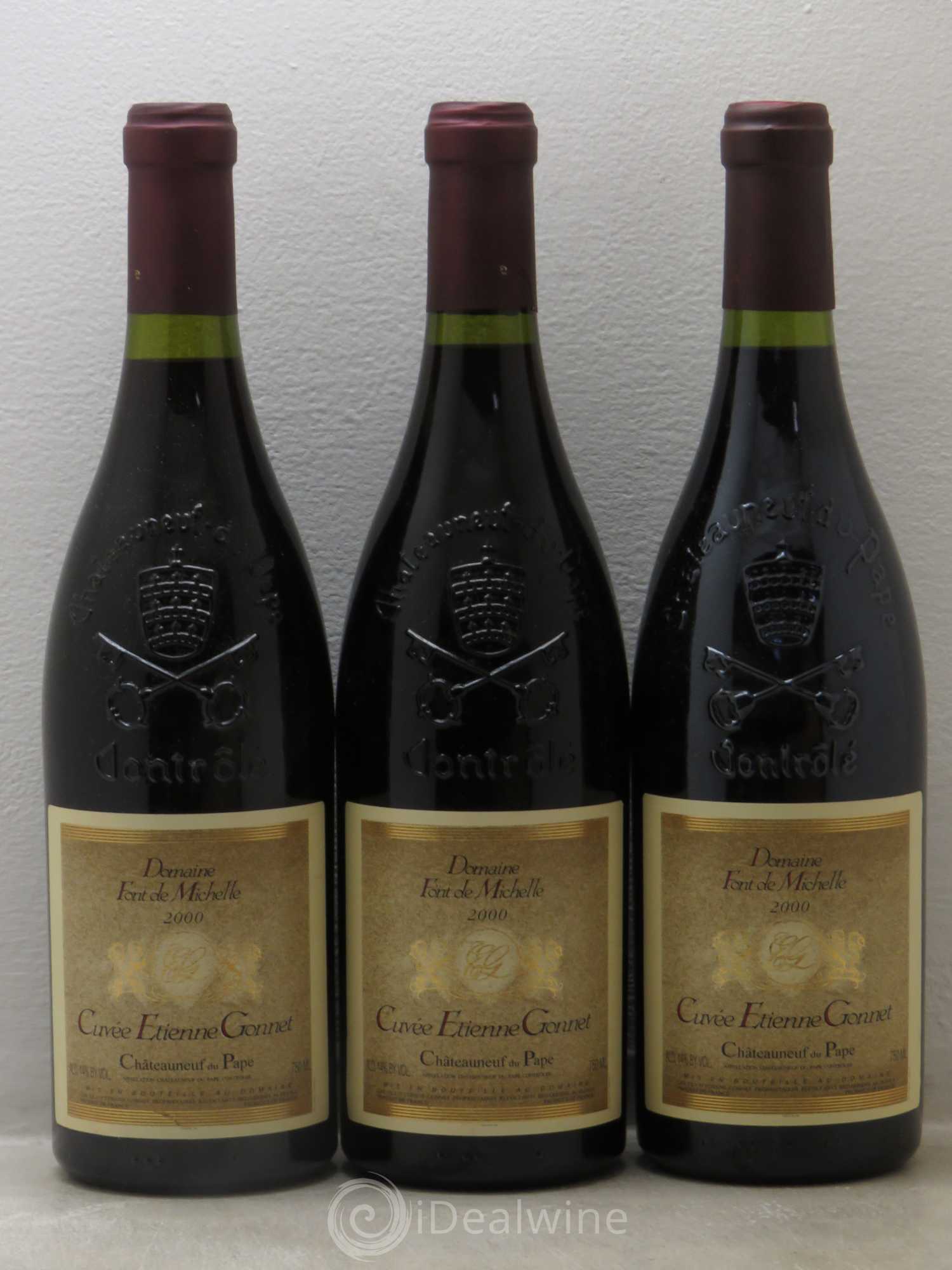 Châteauneuf-du-Pape Domaine Font de Michelle Cuvée Etienne Gonnet Famille Gonnet 2000 - Lot de 6 bouteilles - 2