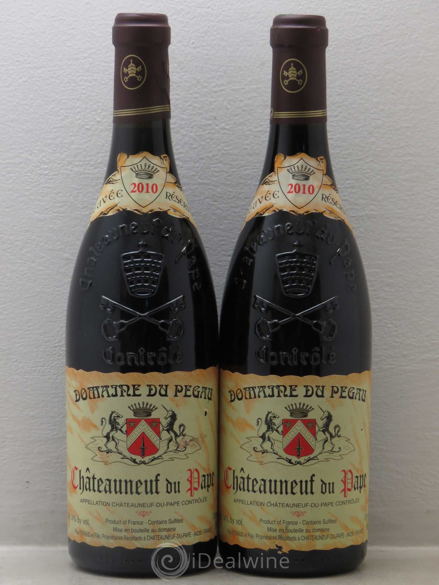 Châteauneuf-du-Pape Domaine du Pégau Cuvée Réservée Paul et Laurence Féraud 2010 - Lot de 2 bouteilles - 0