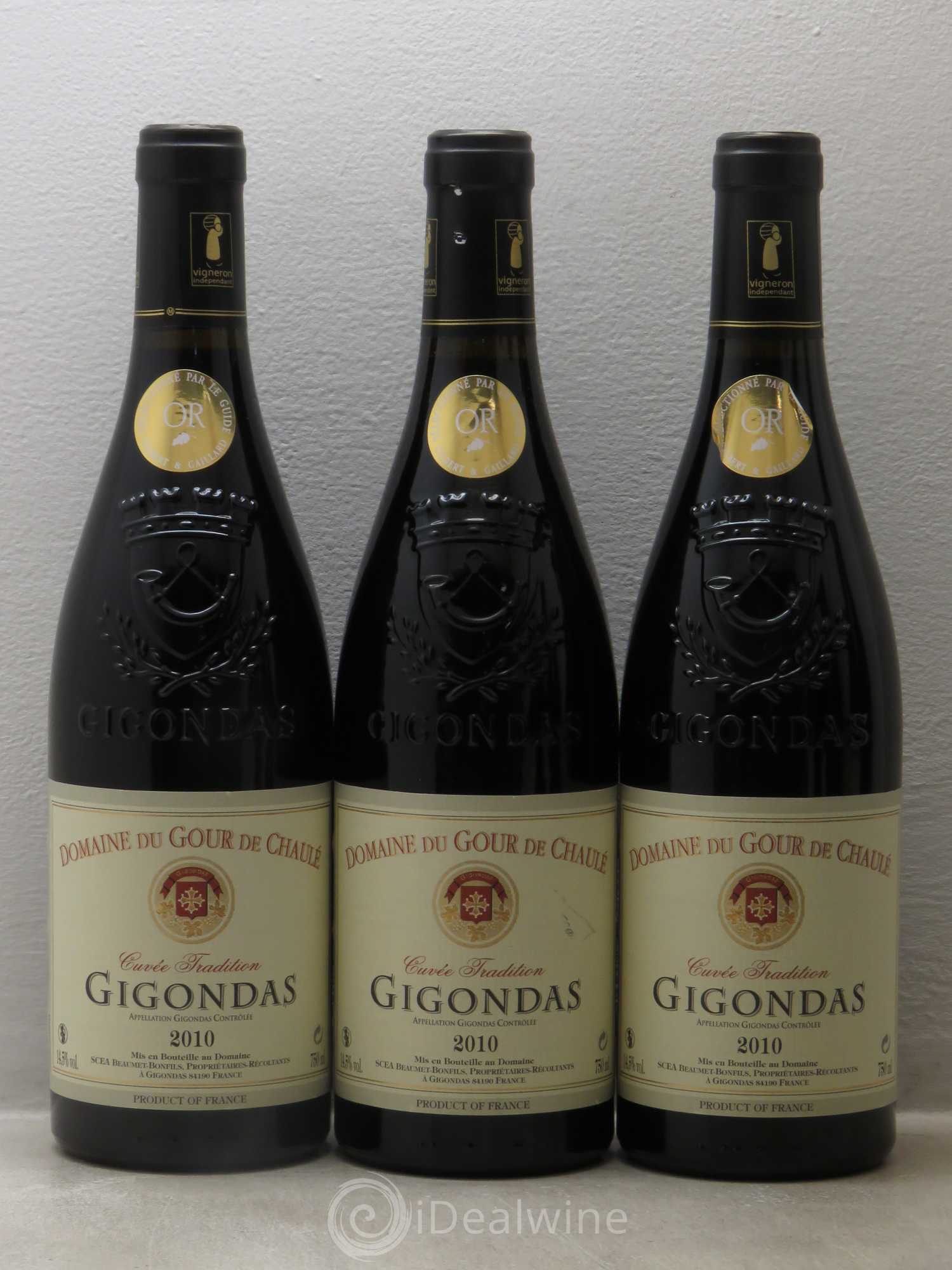 Gigondas Domaine du Gour du Chaulé - Cuvée Tradition 2010 - Posten von 6 Flaschen - 1