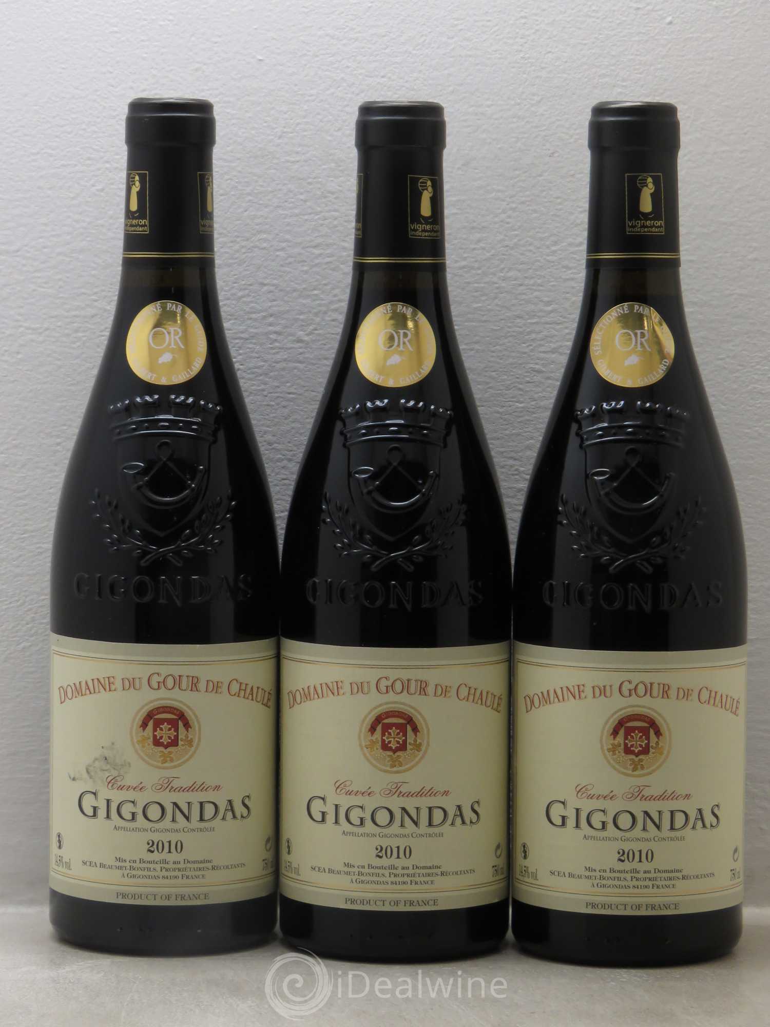 Gigondas Domaine du Gour du Chaulé - Cuvée Tradition 2010 - Posten von 6 Flaschen - 2