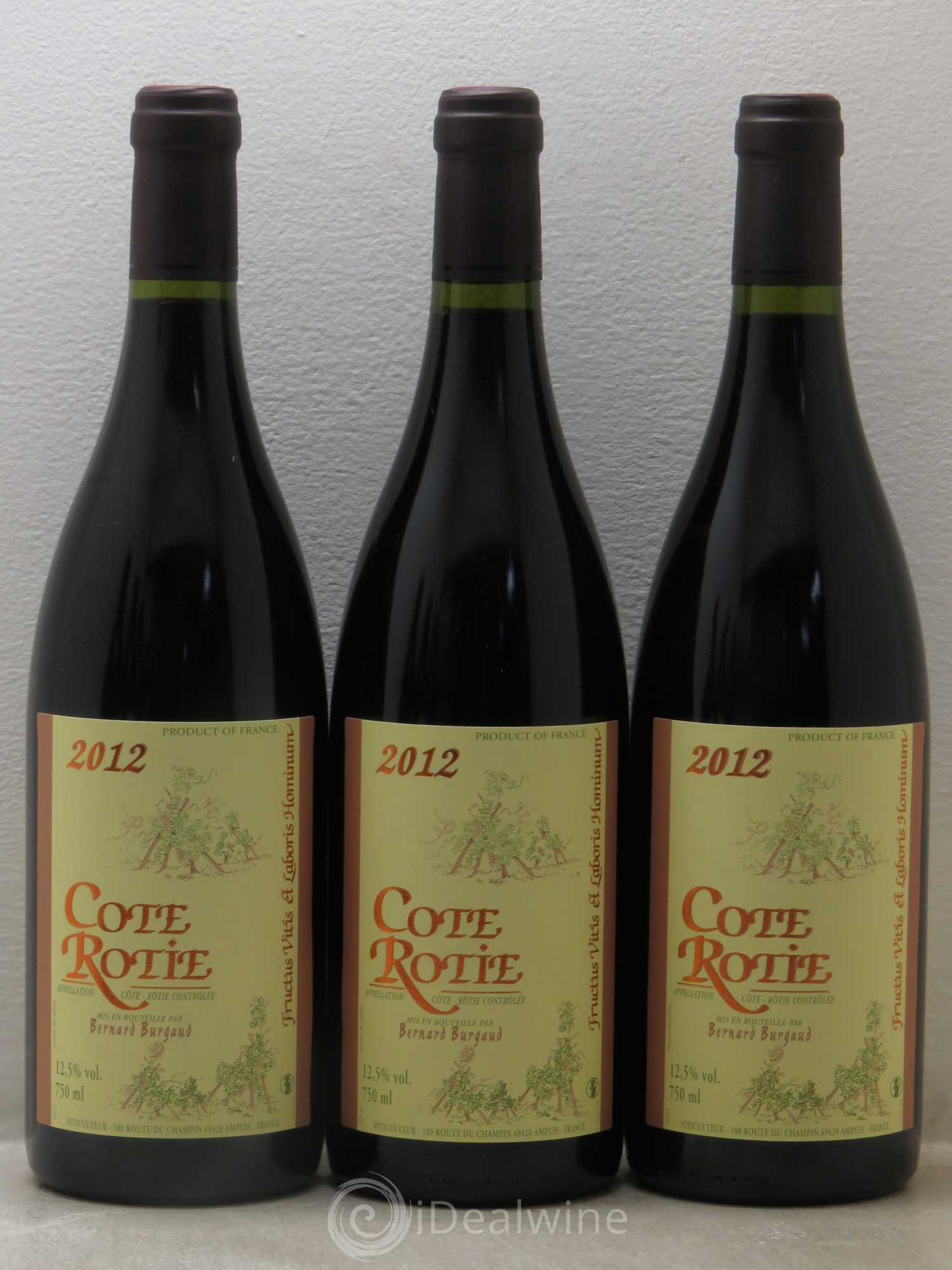Côte-Rôtie Bernard Burgaud 2012 - Lot de 6 bouteilles - 1