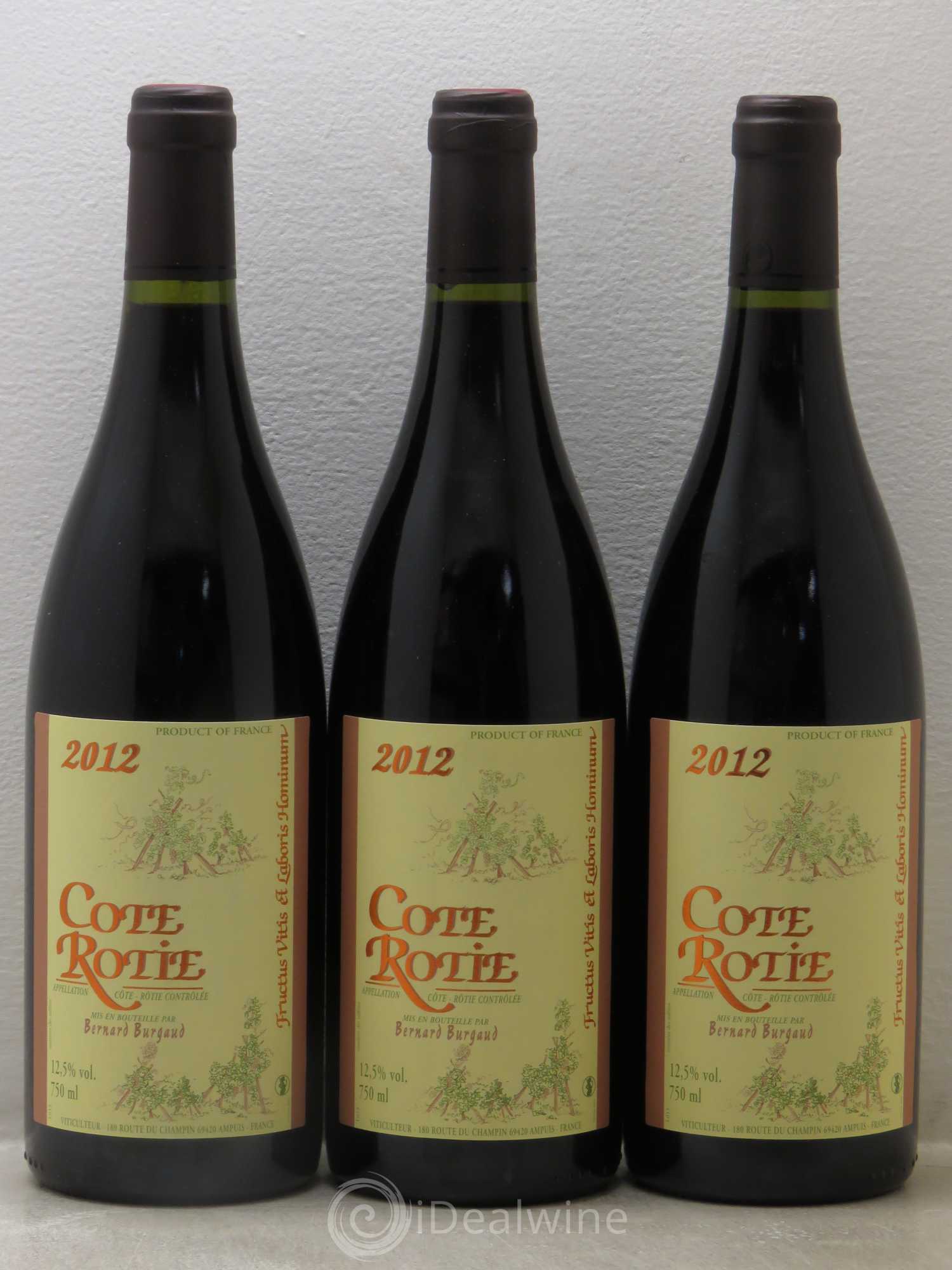Côte-Rôtie Bernard Burgaud 2012 - Lot de 6 bouteilles - 2