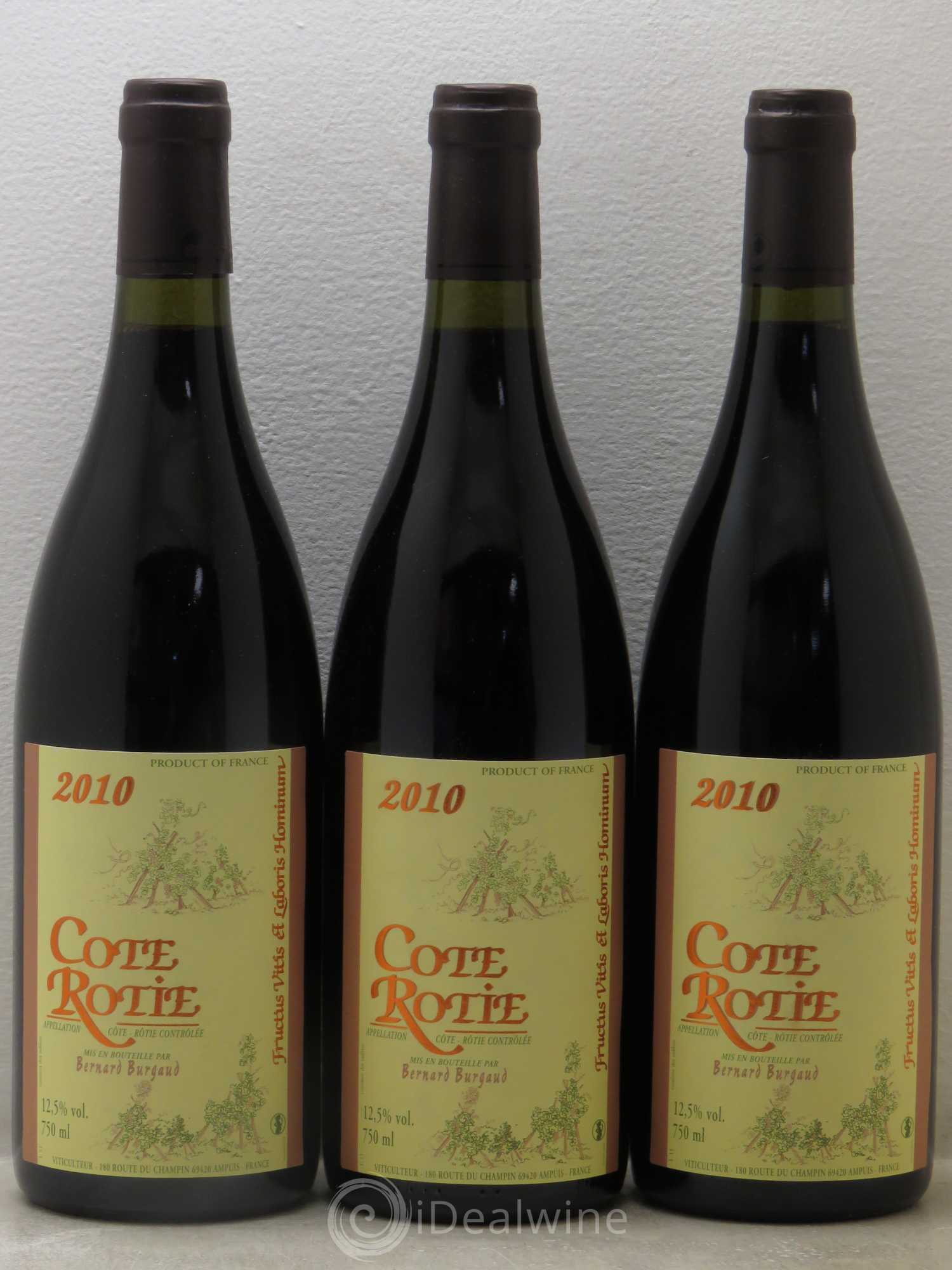 Côte-Rôtie Bernard Burgaud 2010 - Lot de 6 bouteilles - 2