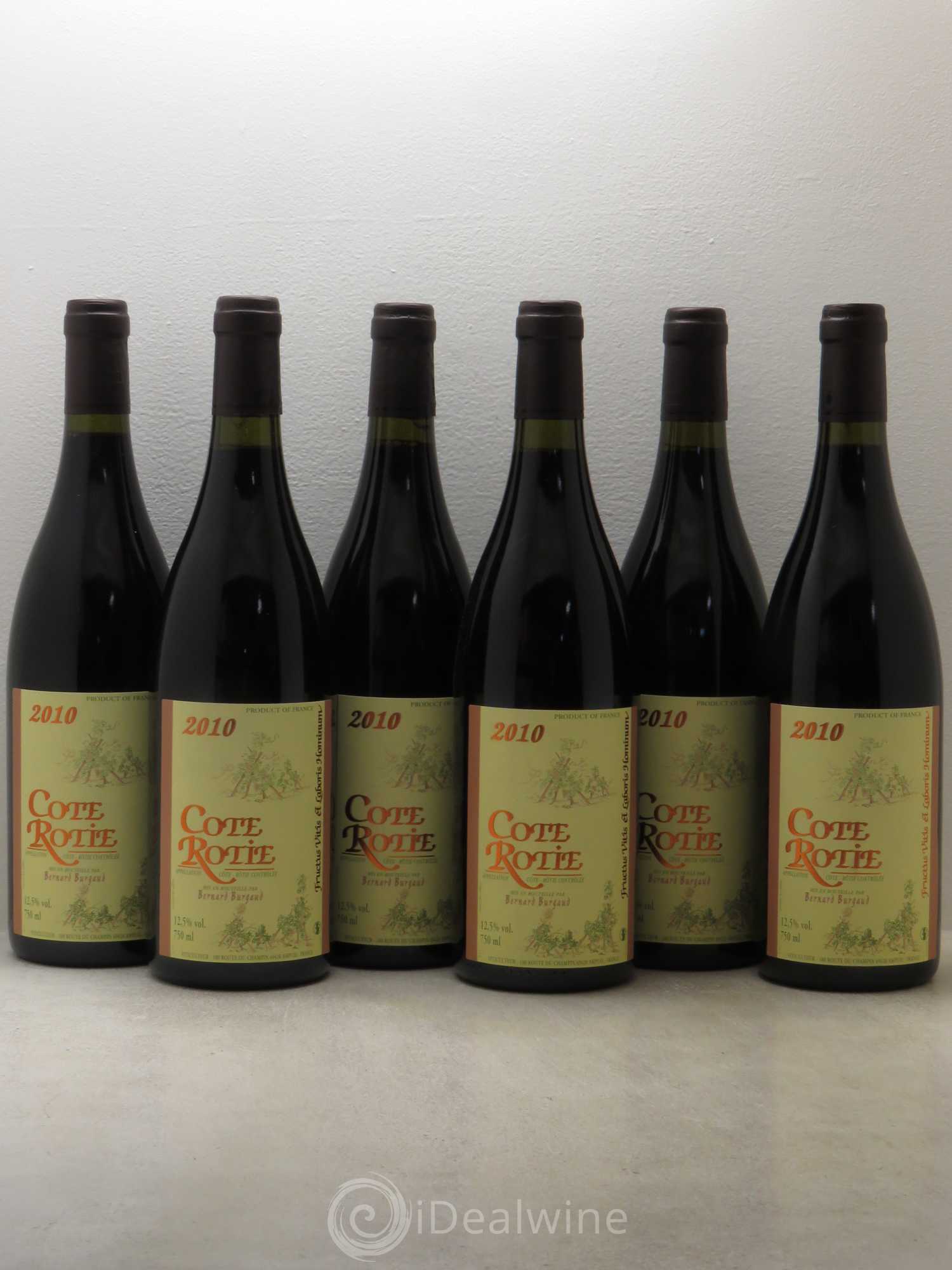 Côte-Rôtie Bernard Burgaud 2010 - Lot de 6 bouteilles - 0
