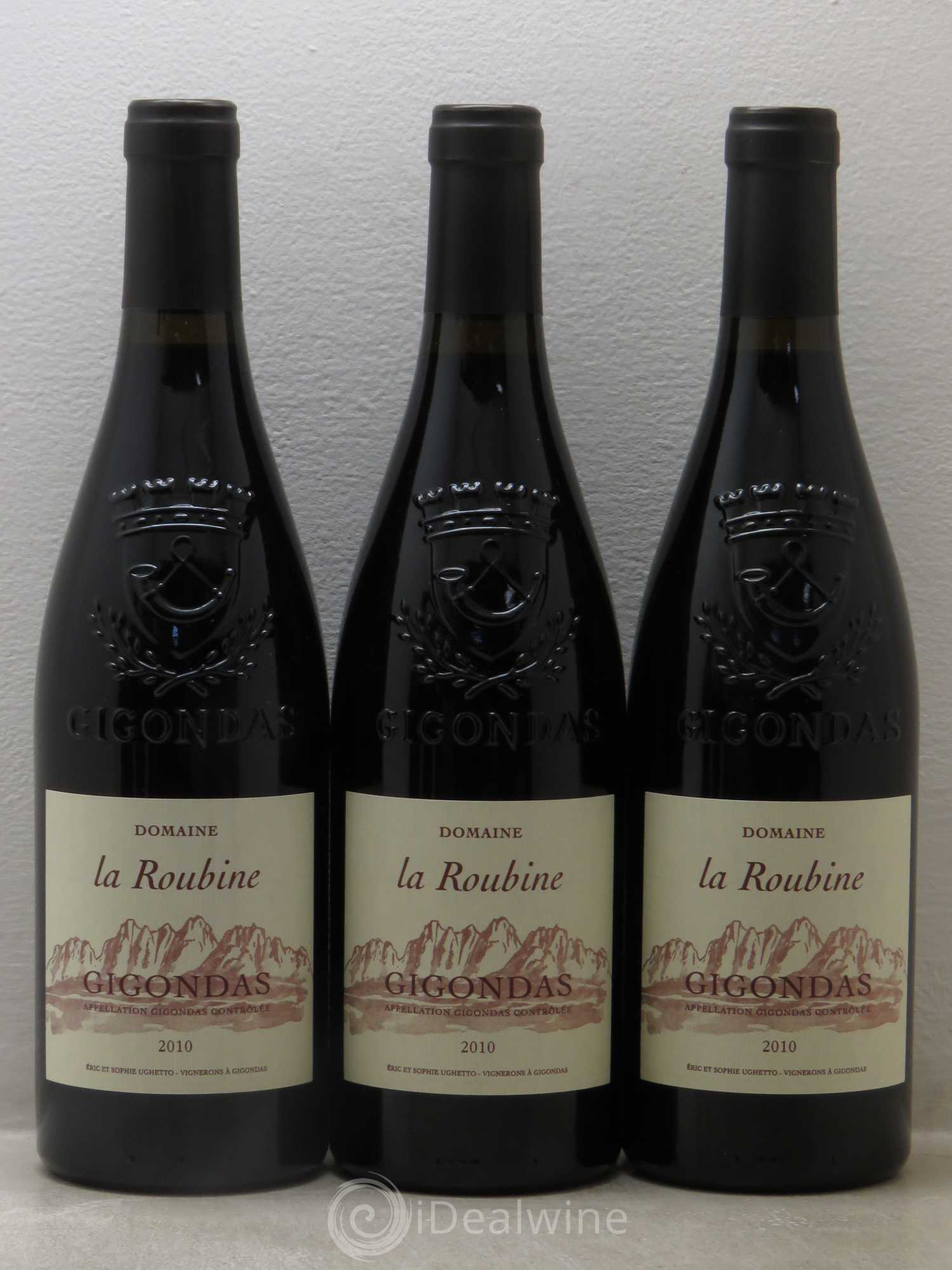 Gigondas Roubine 2010 - Lot de 6 bouteilles - 1