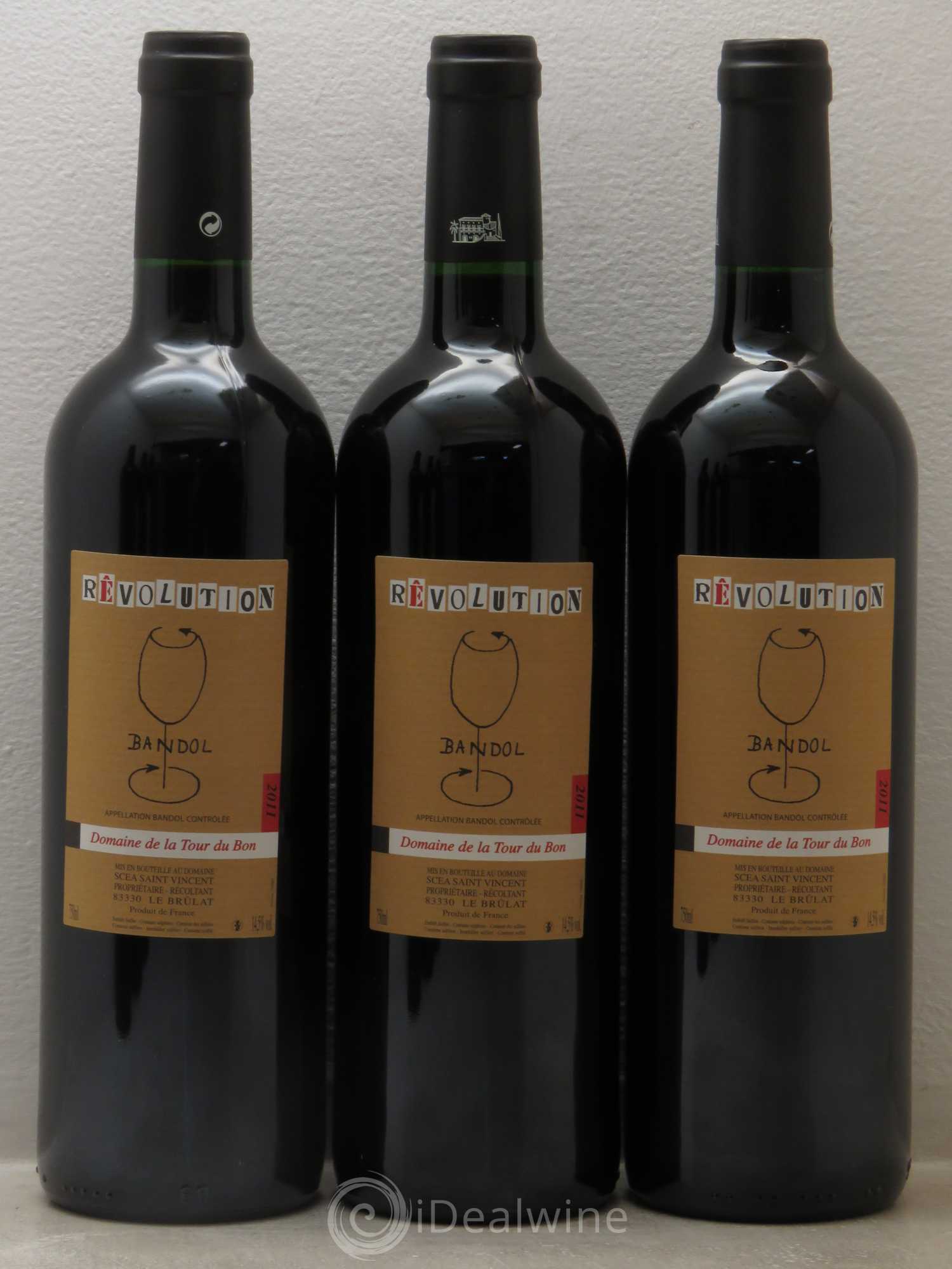 Bandol Révolution - Tour du Bon 2011 - Posten von 6 Flaschen - 1