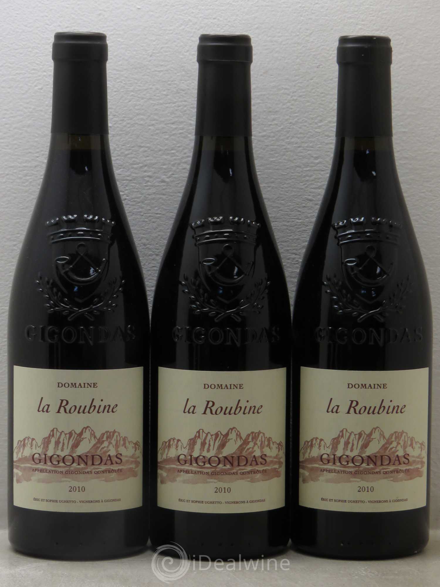 Gigondas Roubine 2010 - Lot de 6 bouteilles - 1