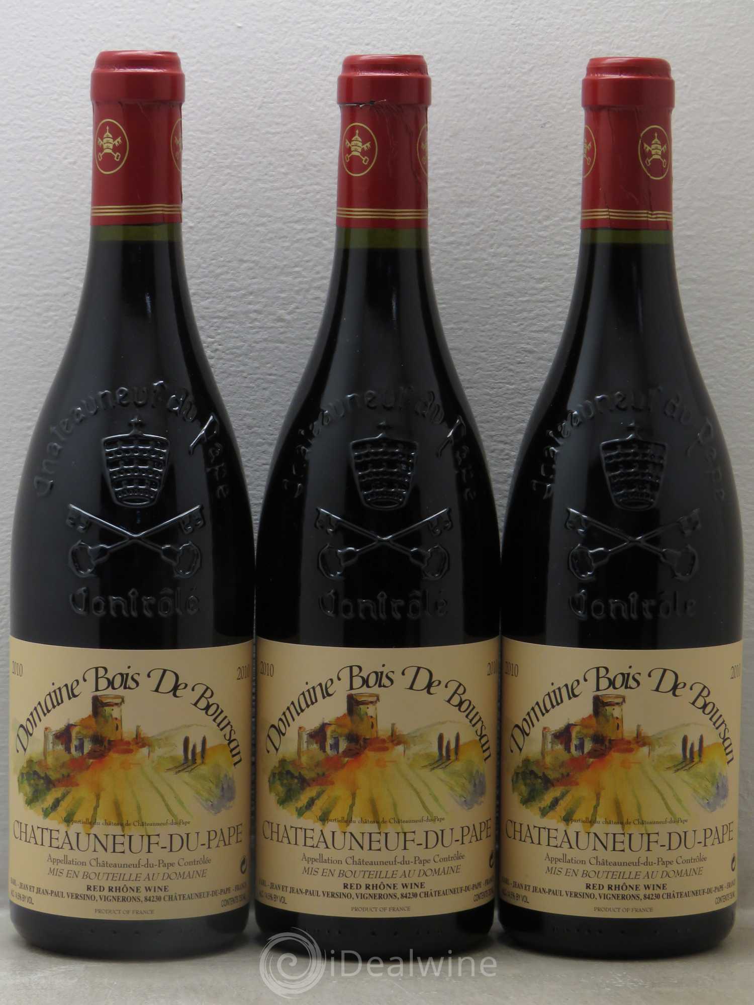 Châteauneuf-du-Pape Domaine Bois de Boursan (Domaine) Jean et Jean-Paul Versino 2010 - Lot de 6 bouteilles - 2