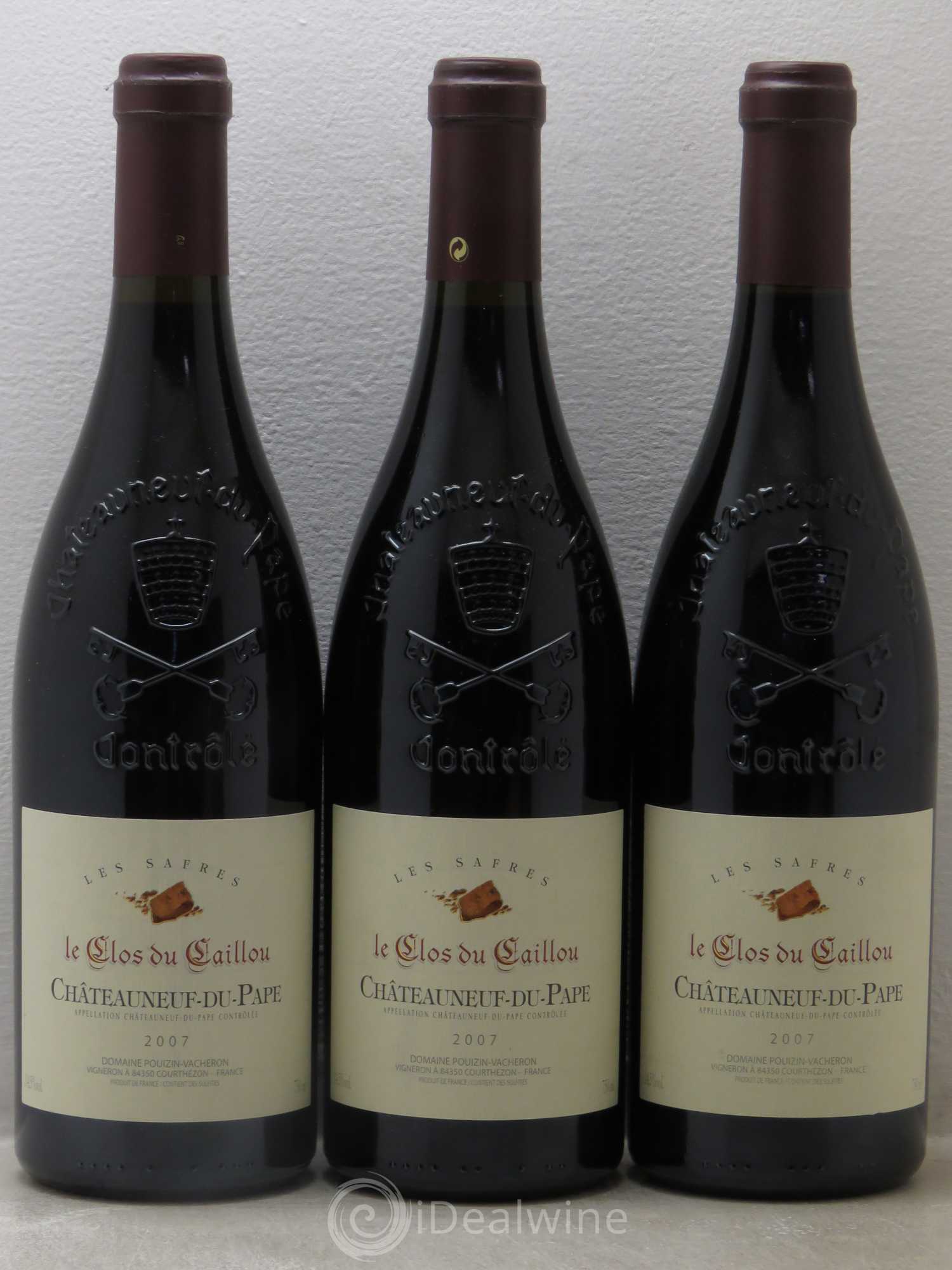 Châteauneuf-du-Pape Domaine Le Clos Du Caillou Les Safres 2007 - Lot de 6 bouteilles - 2