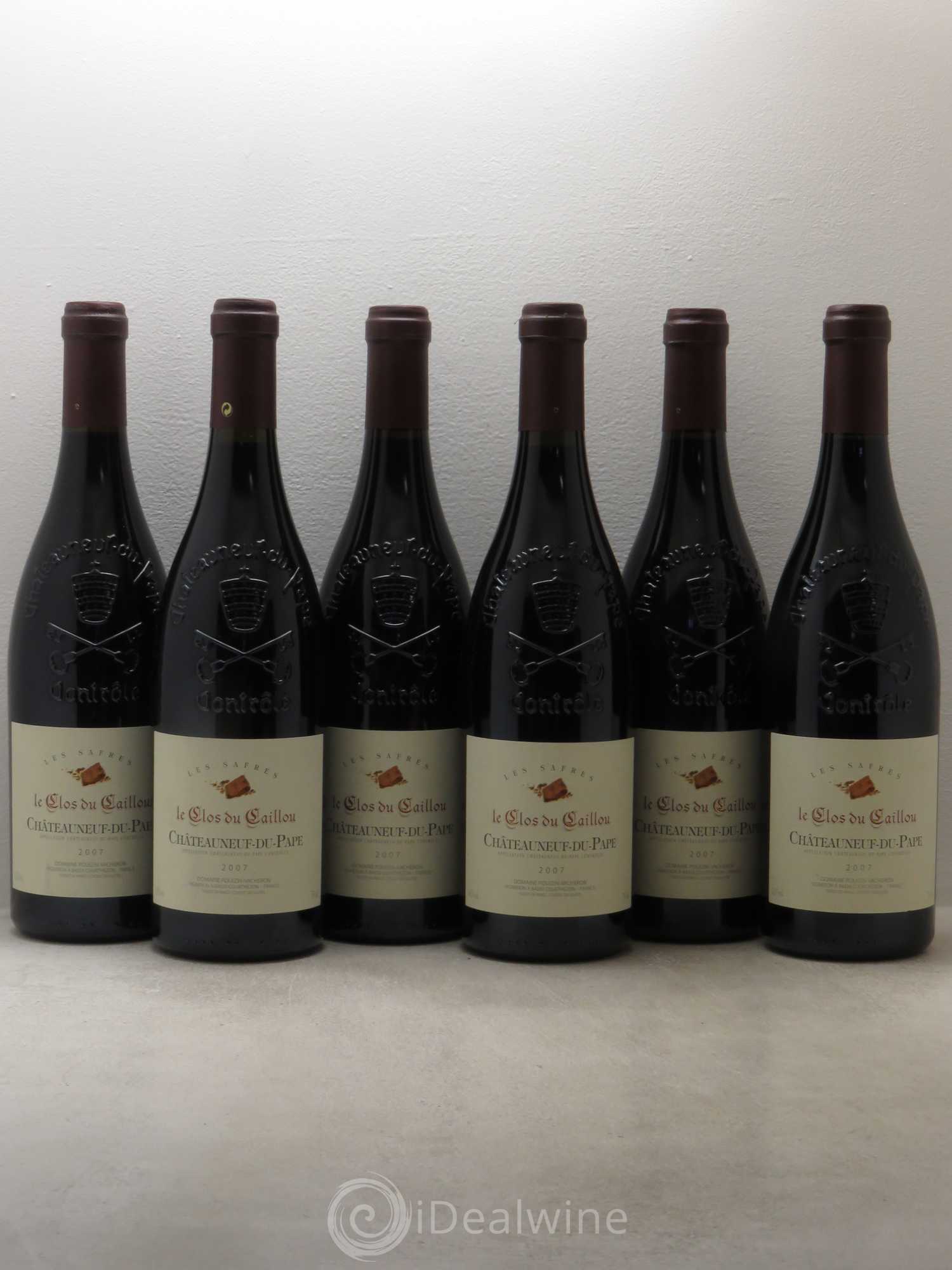 Châteauneuf-du-Pape Domaine Le Clos Du Caillou Les Safres 2007 - Lot de 6 bouteilles - 0