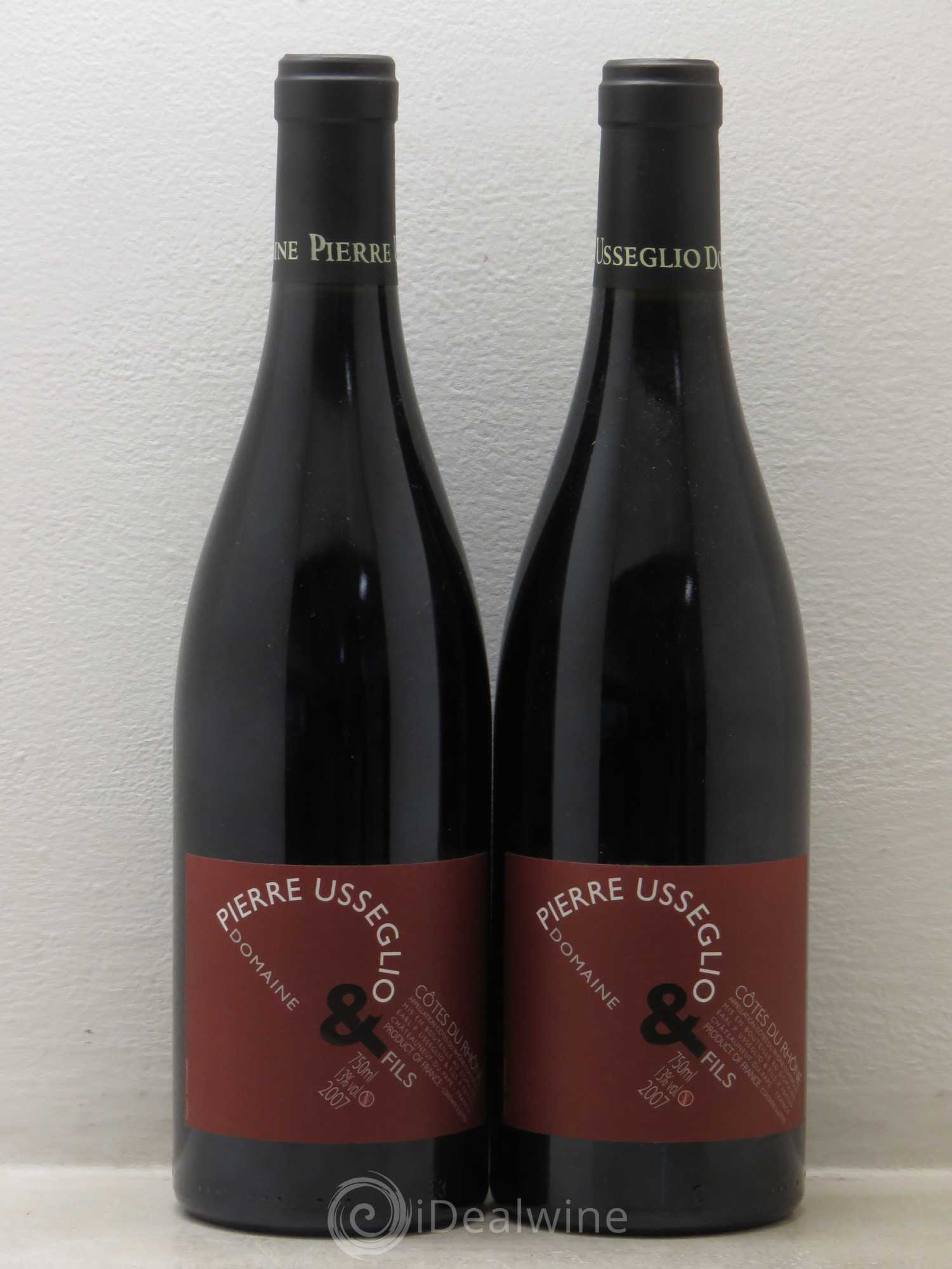 Côtes-du-Rhône Pierre Usseglio 2007 - Lot de 2 bouteilles - 0