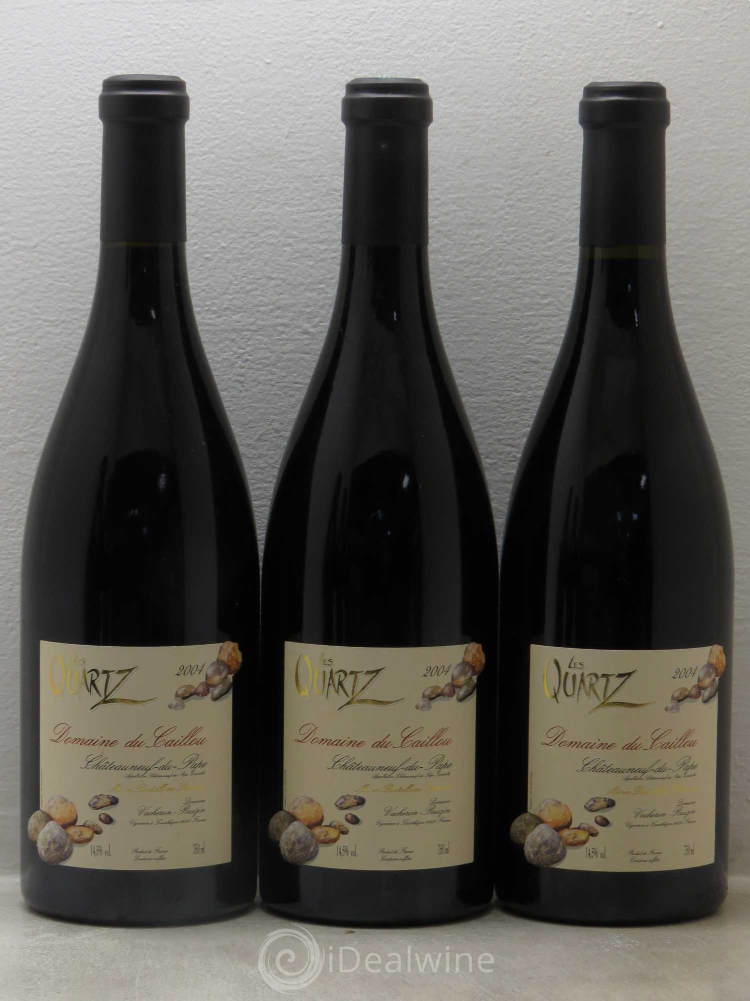 Châteauneuf-du-Pape Les Quartz Clos du Caillou 2004 - Lot de 6 bouteilles - 1
