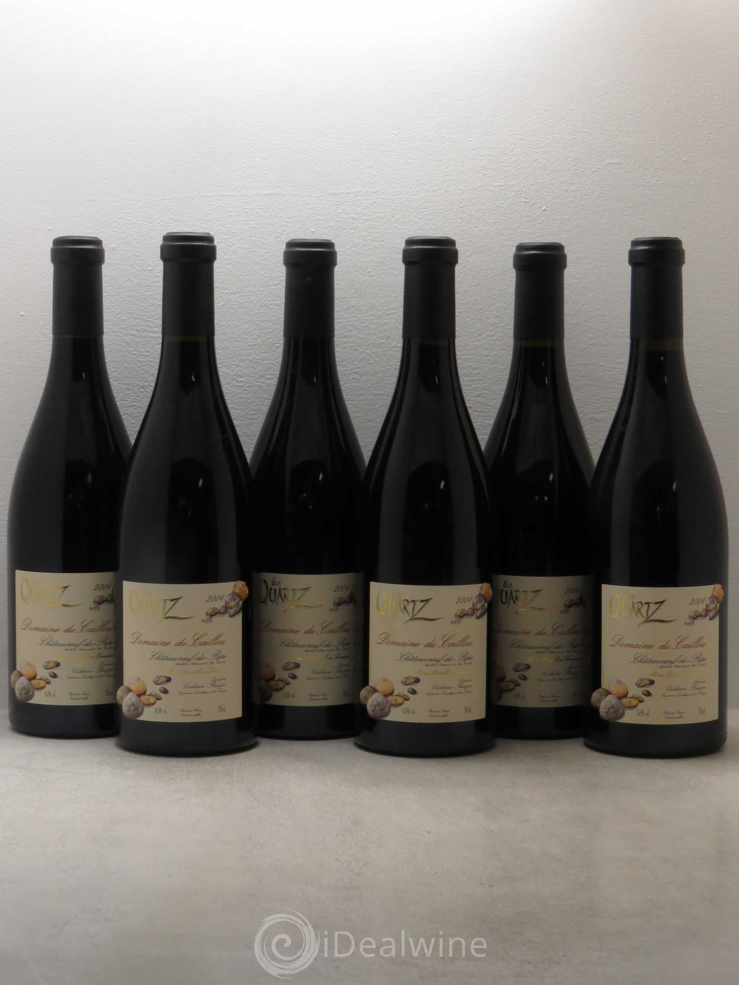 Châteauneuf-du-Pape Les Quartz Clos du Caillou 2004 - Lot de 6 bouteilles - 0