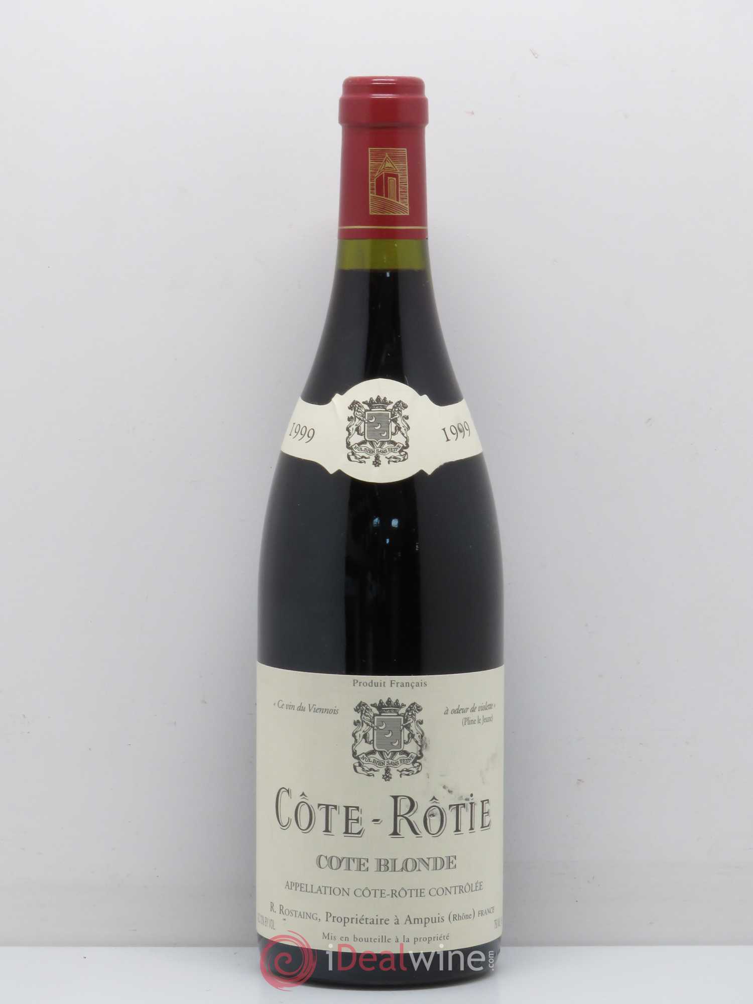 Côte-Rôtie Côte Blonde René Rostaing 1999 - Lot de 1 bouteille - 0
