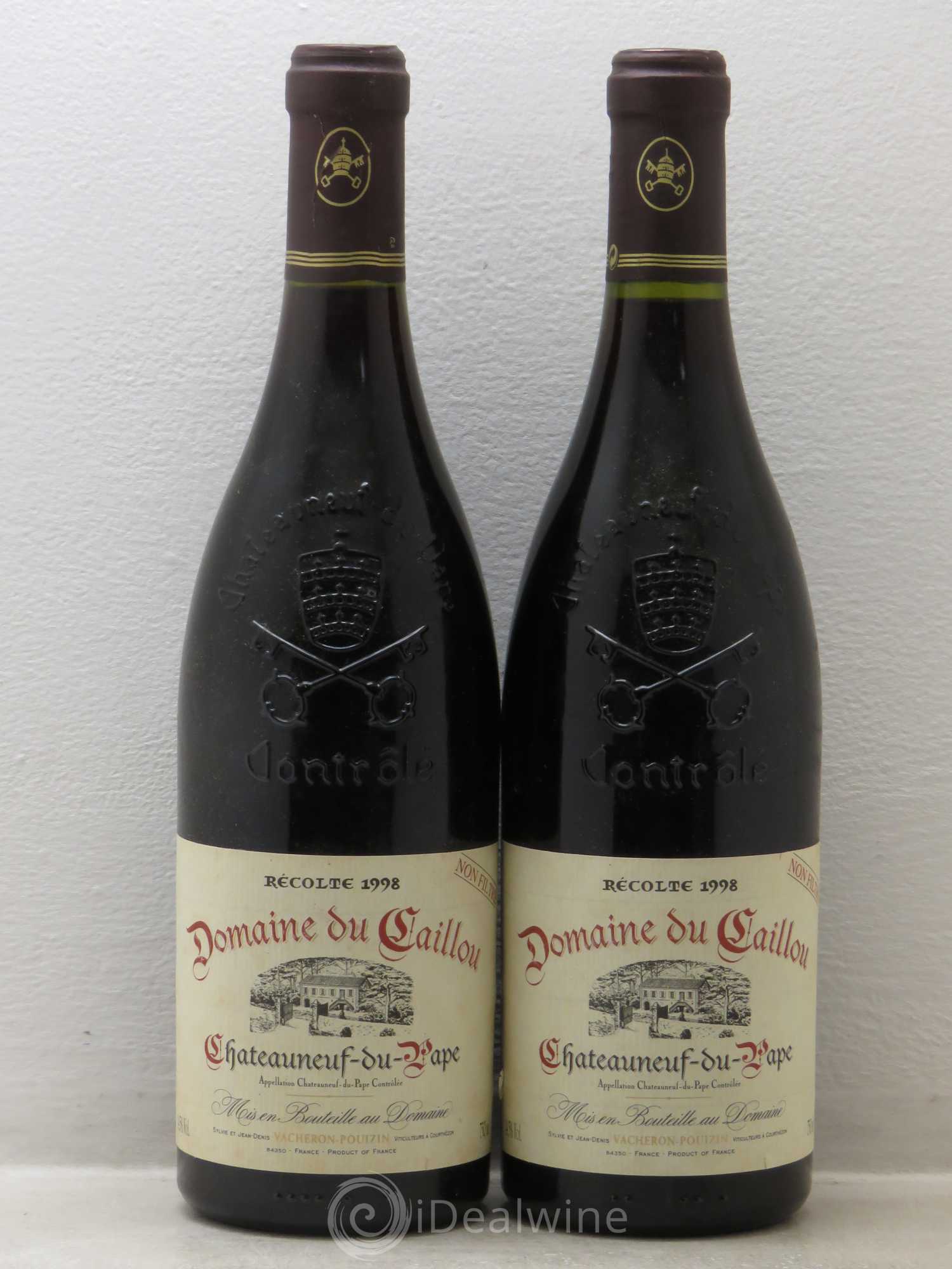 Châteauneuf-du-Pape Domaine du Caillou 1998 - Posten von 2 Flaschen - 0