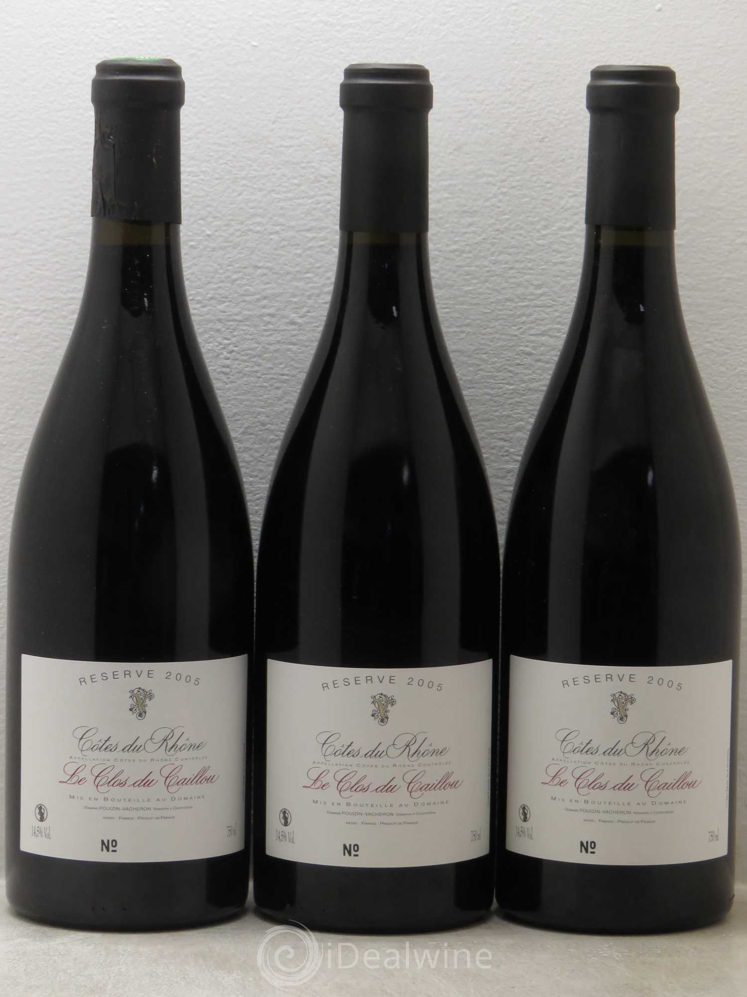 Côtes-du-Rhône Réserve - Clos du Caillou 2005 - Posten von 6 Flaschen - 2