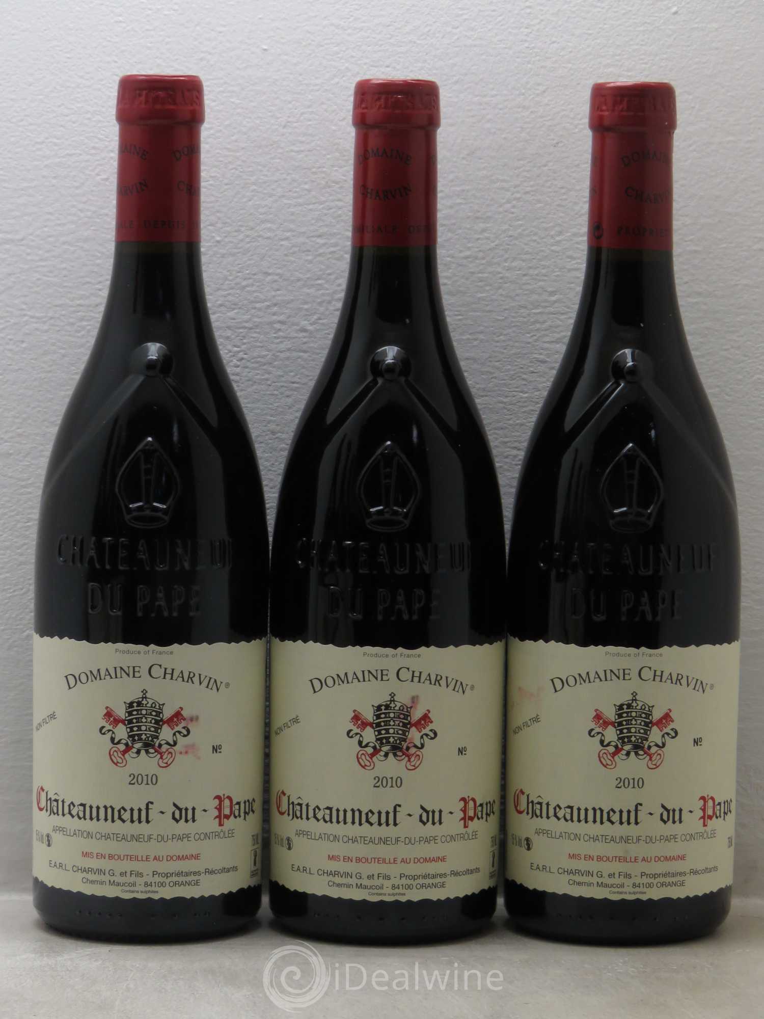 Châteauneuf-du-Pape Charvin (Domaine) 2010 - Lot de 6 bouteilles - 1