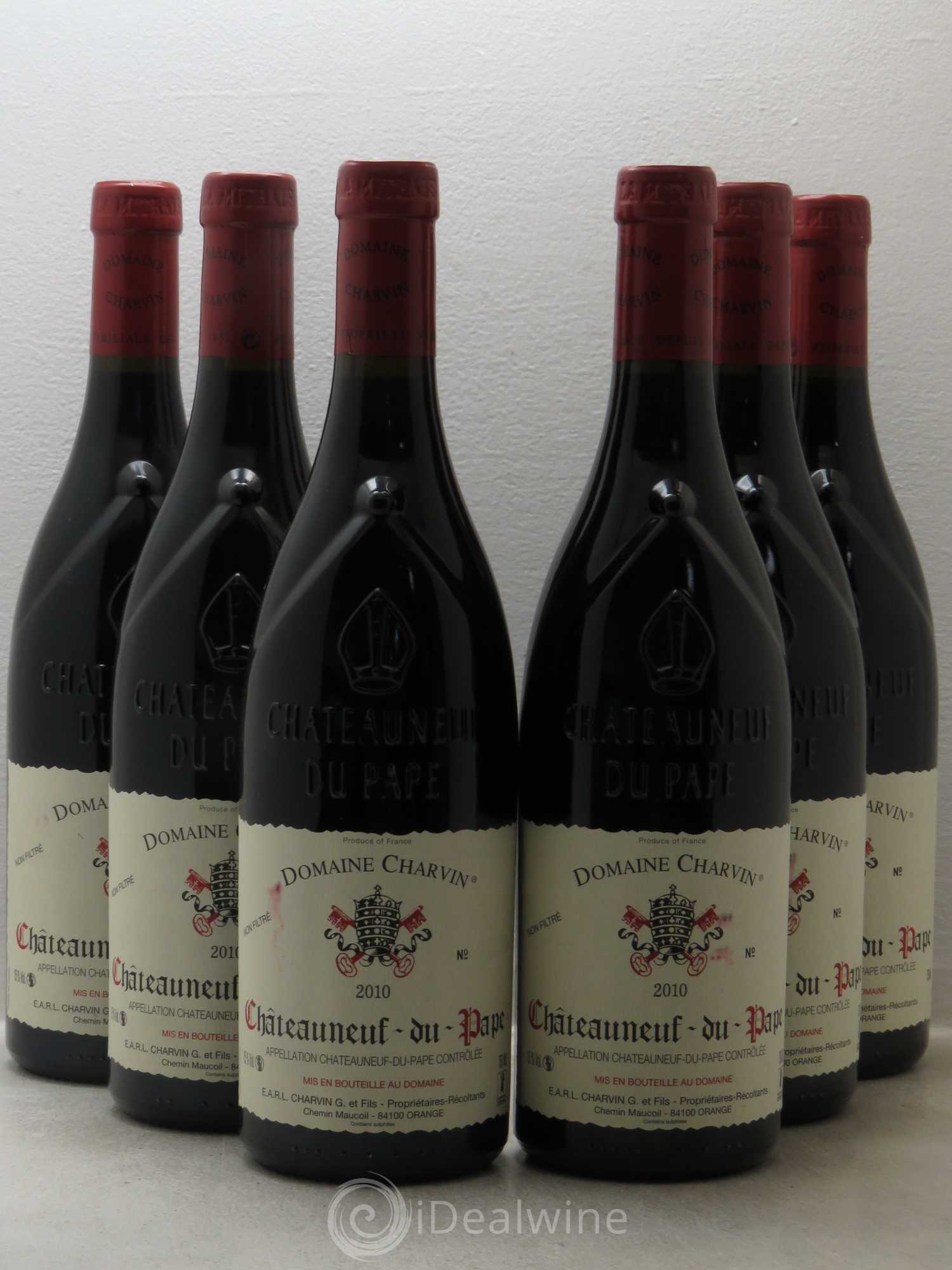 Châteauneuf-du-Pape Charvin (Domaine) 2010 - Lot de 6 bouteilles - 0