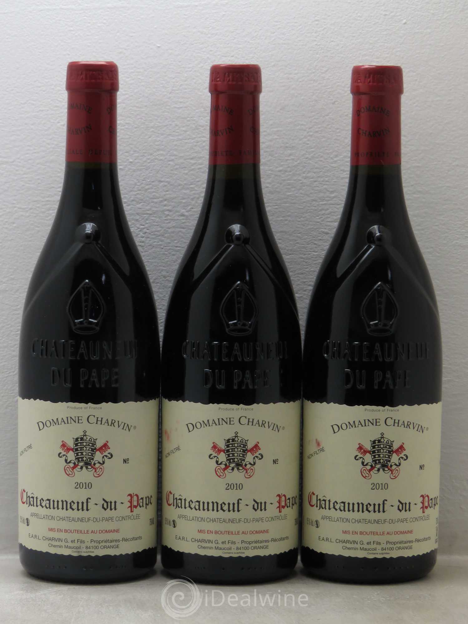 Châteauneuf-du-Pape Charvin (Domaine) 2010 - Lot de 3 bouteilles - 0