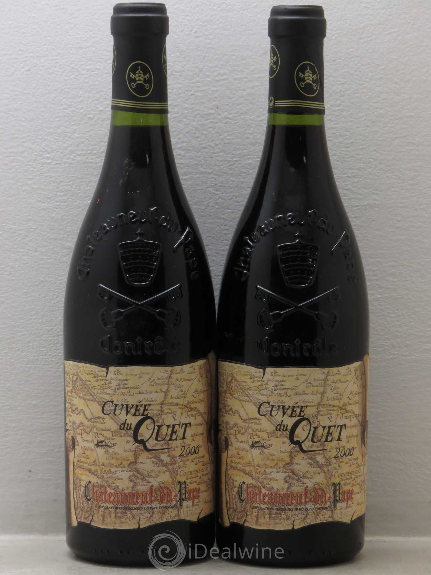 Châteauneuf-du-Pape Mas de Boislauzon Cuvée du Quet Christine et Daniel Chaussy 2000 - Lot de 2 bouteilles - 0