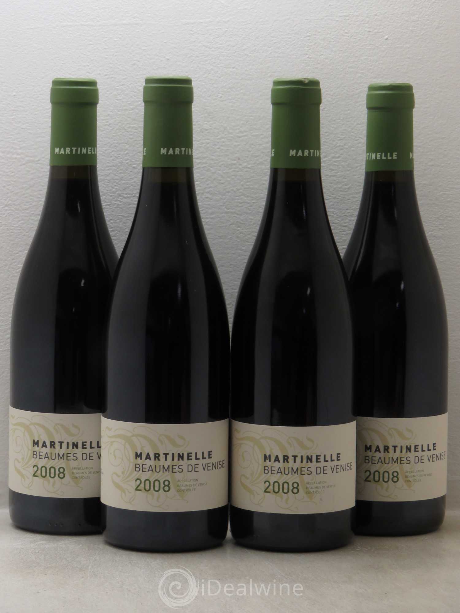 Rhône Martinelle Beaumes de Venise 2008 - Lotto di 4 bottiglie - 0