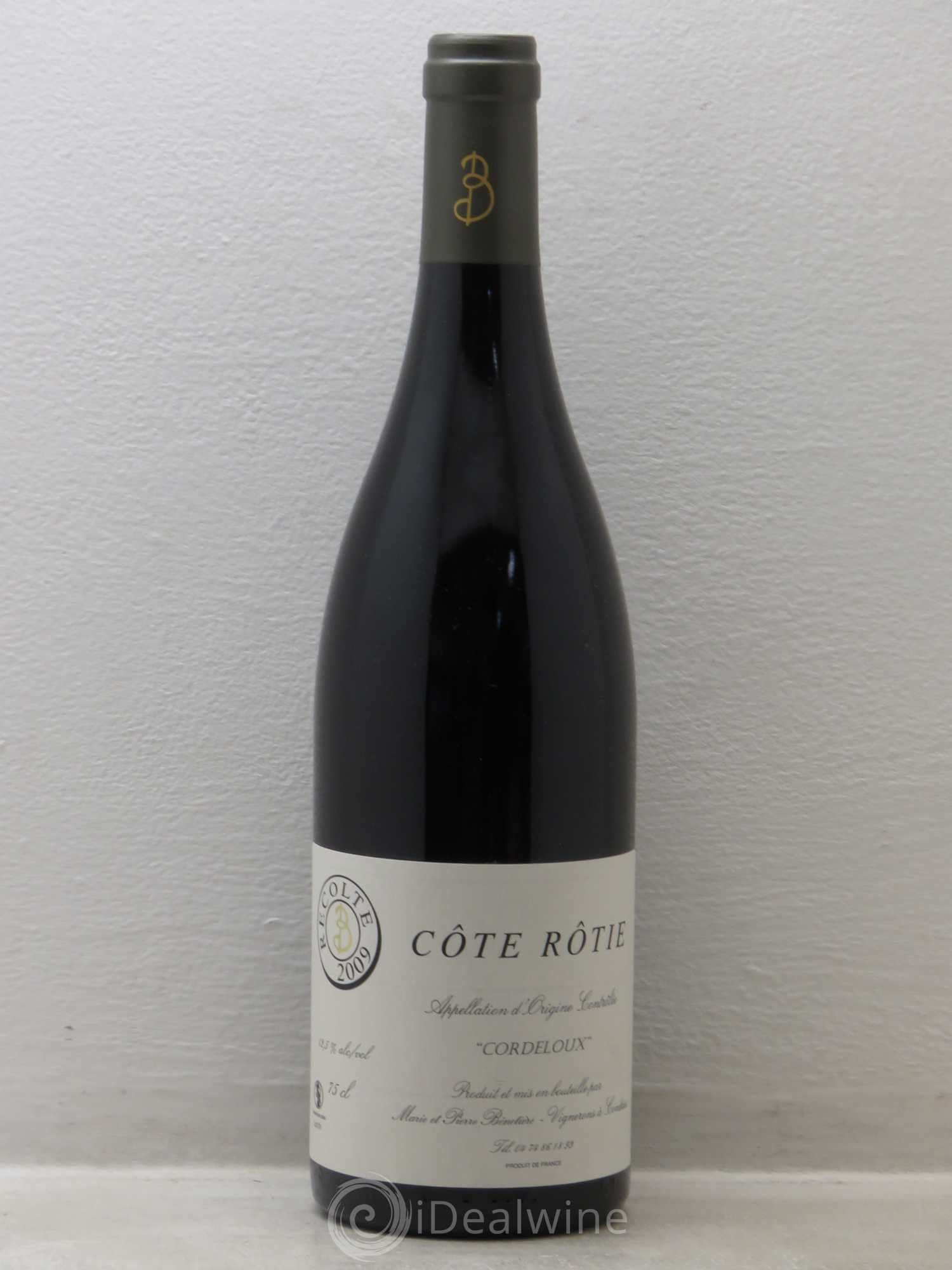 Côte-Rôtie Cuvée Cordeloux Domaine Benetière 2009 - Posten von 1 Flasche - 0