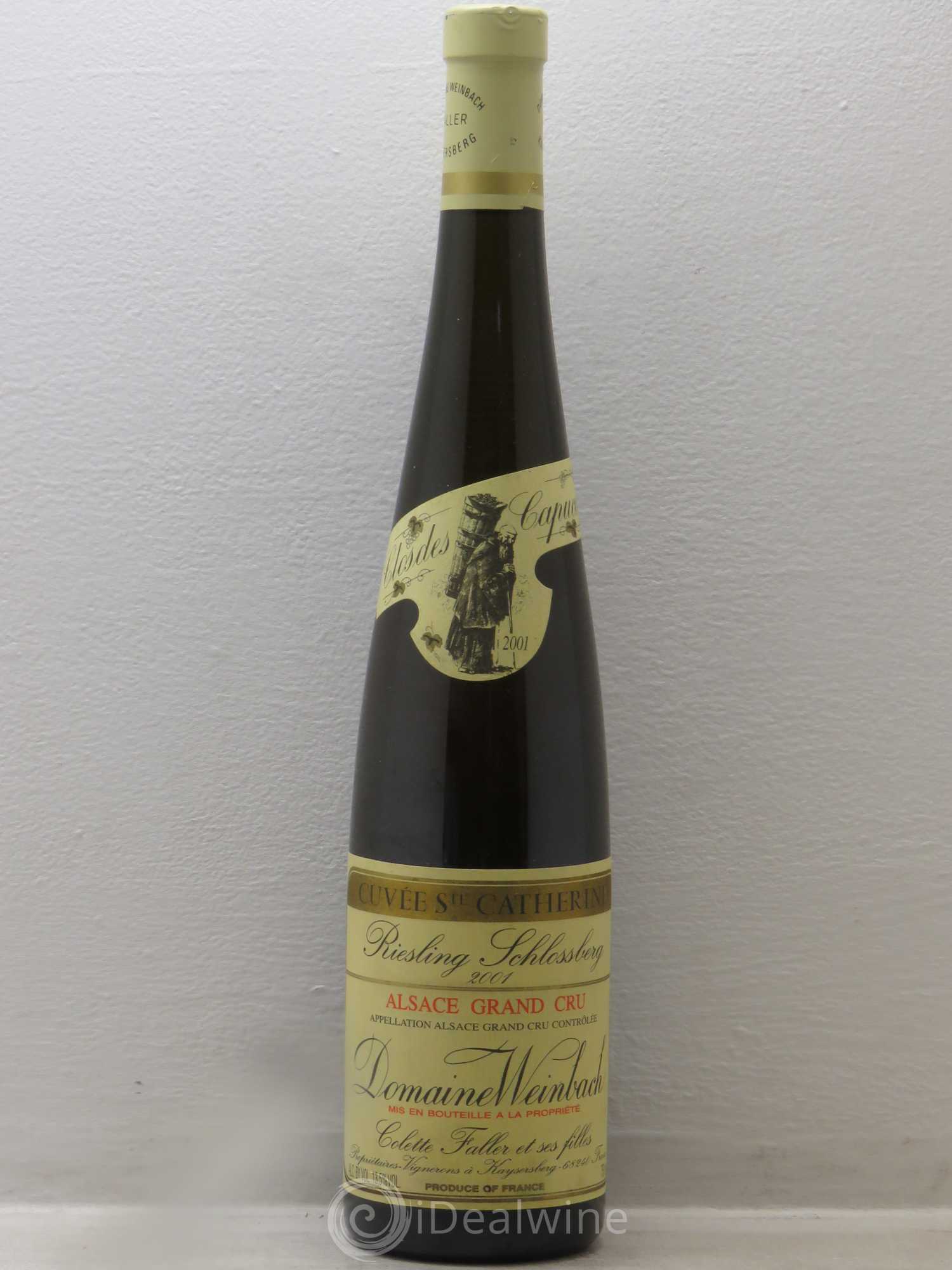 Alsace Grand Cru Schlossberg Riesling Weinbach (Domaine) Alsace Grand cru Cuvée Sainte Catherine 2001 - Posten von 1 Flasche - 0