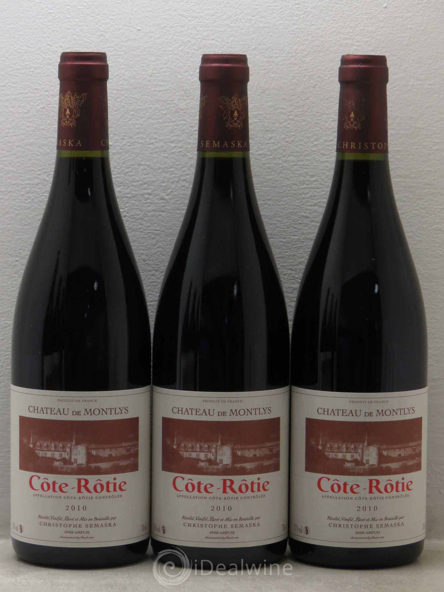 Côte-Rôtie Château de Montlys 2010 - Lot de 6 bouteilles - 1