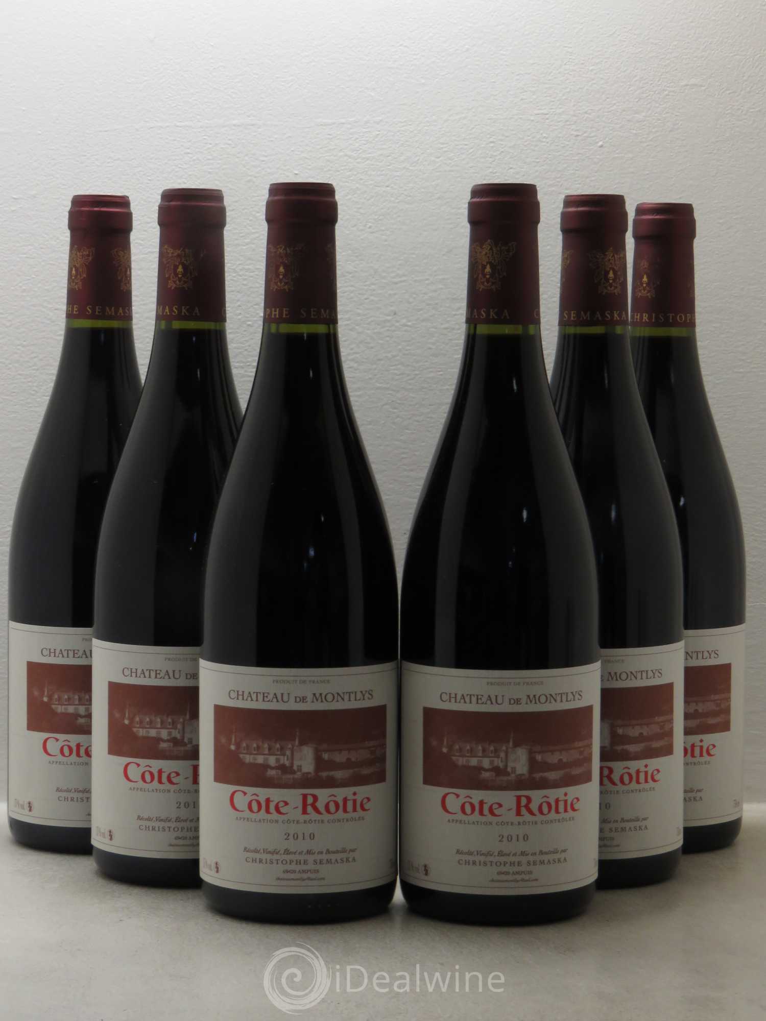 Côte-Rôtie Château de Montlys 2010 - Lot de 6 bouteilles - 0