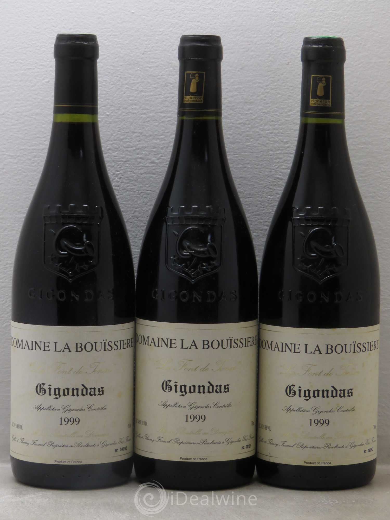 Gigondas La Font de Tonin La Bouïssière 1999 - Lot de 6 bouteilles - 2