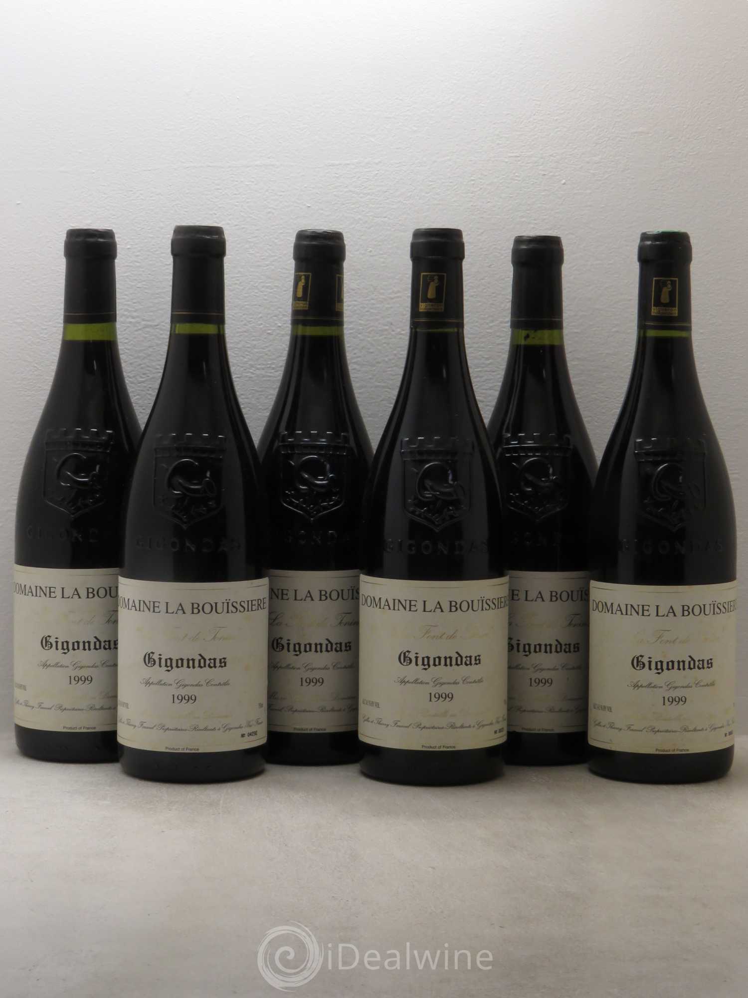 Gigondas La Font de Tonin La Bouïssière 1999 - Lot de 6 bouteilles - 0