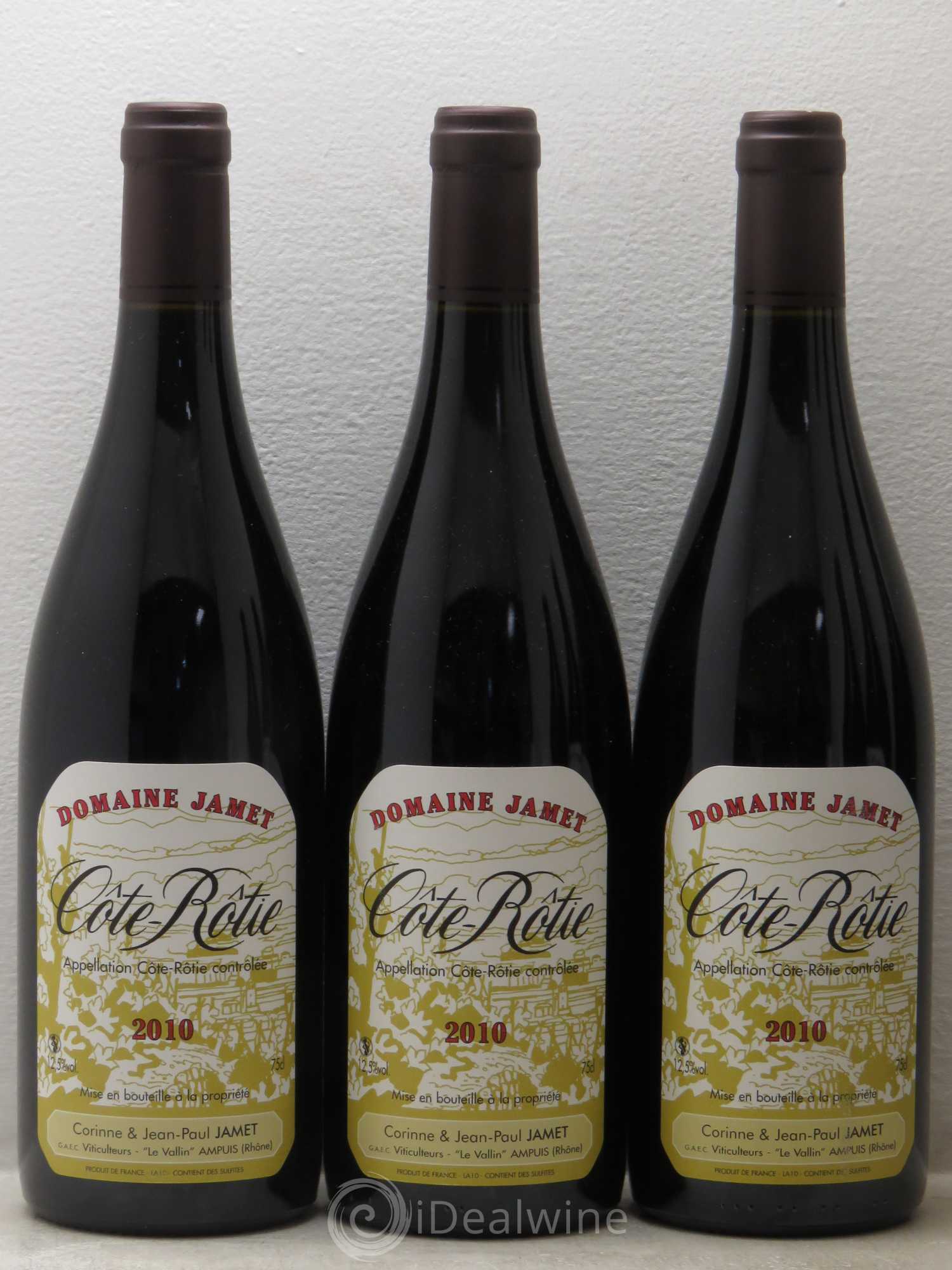 Côte-Rôtie Jamet (Domaine) 2010 - Lot de 6 bouteilles - 1