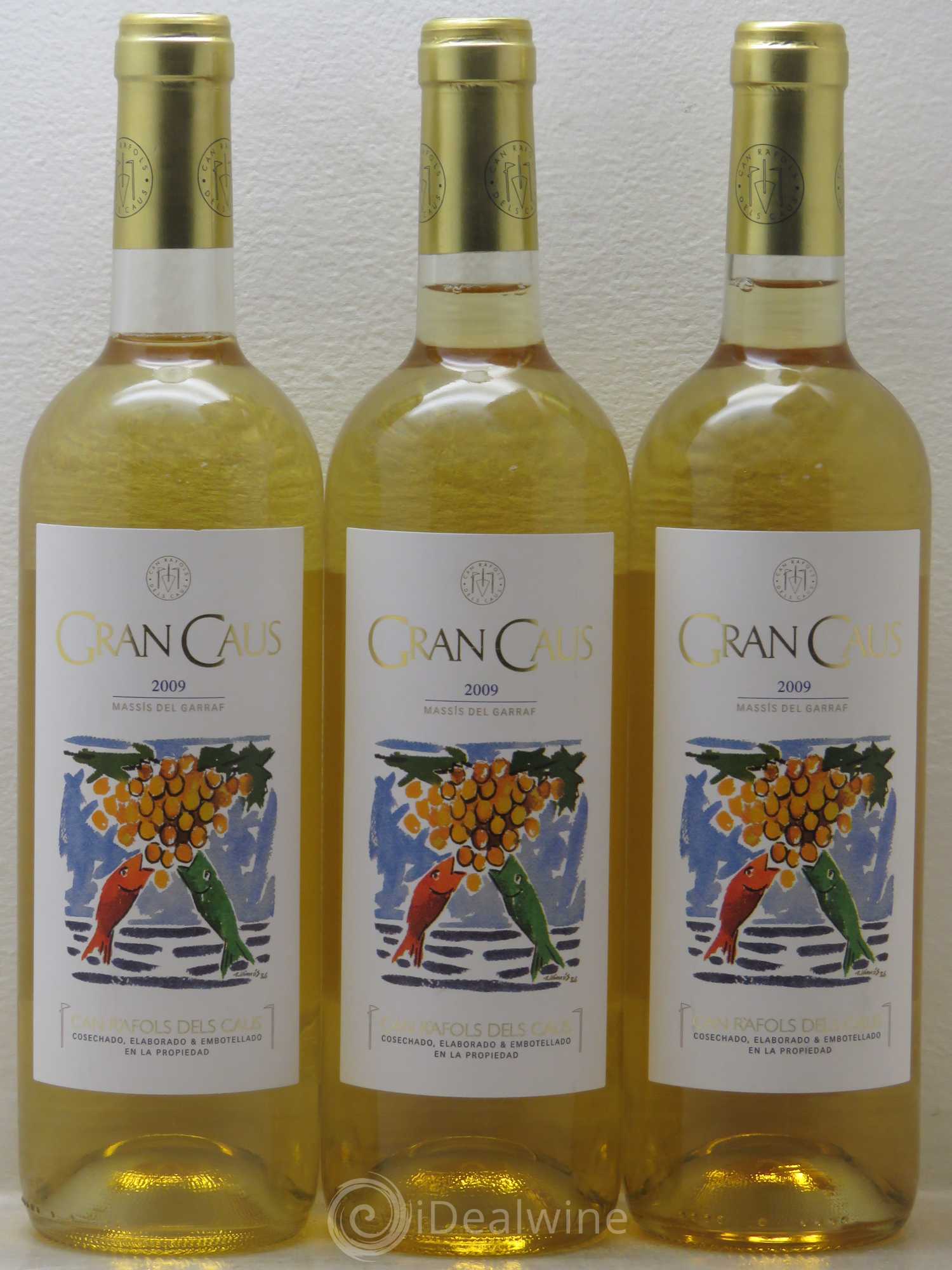 Espagne Can Rafols Gran Caus Blanco 2009 - Lot de 3 bouteilles - 0
